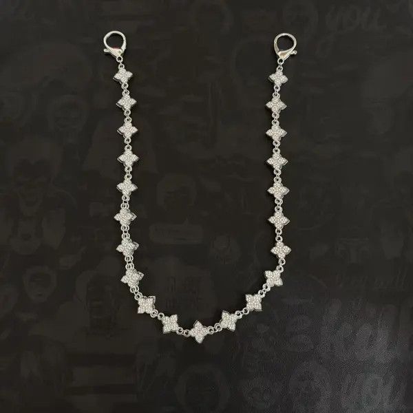 Jewelry Silver Men's Chain Accessory with Clasp, Stylish Chain Size ONE SIZE - 3 Thumbnail