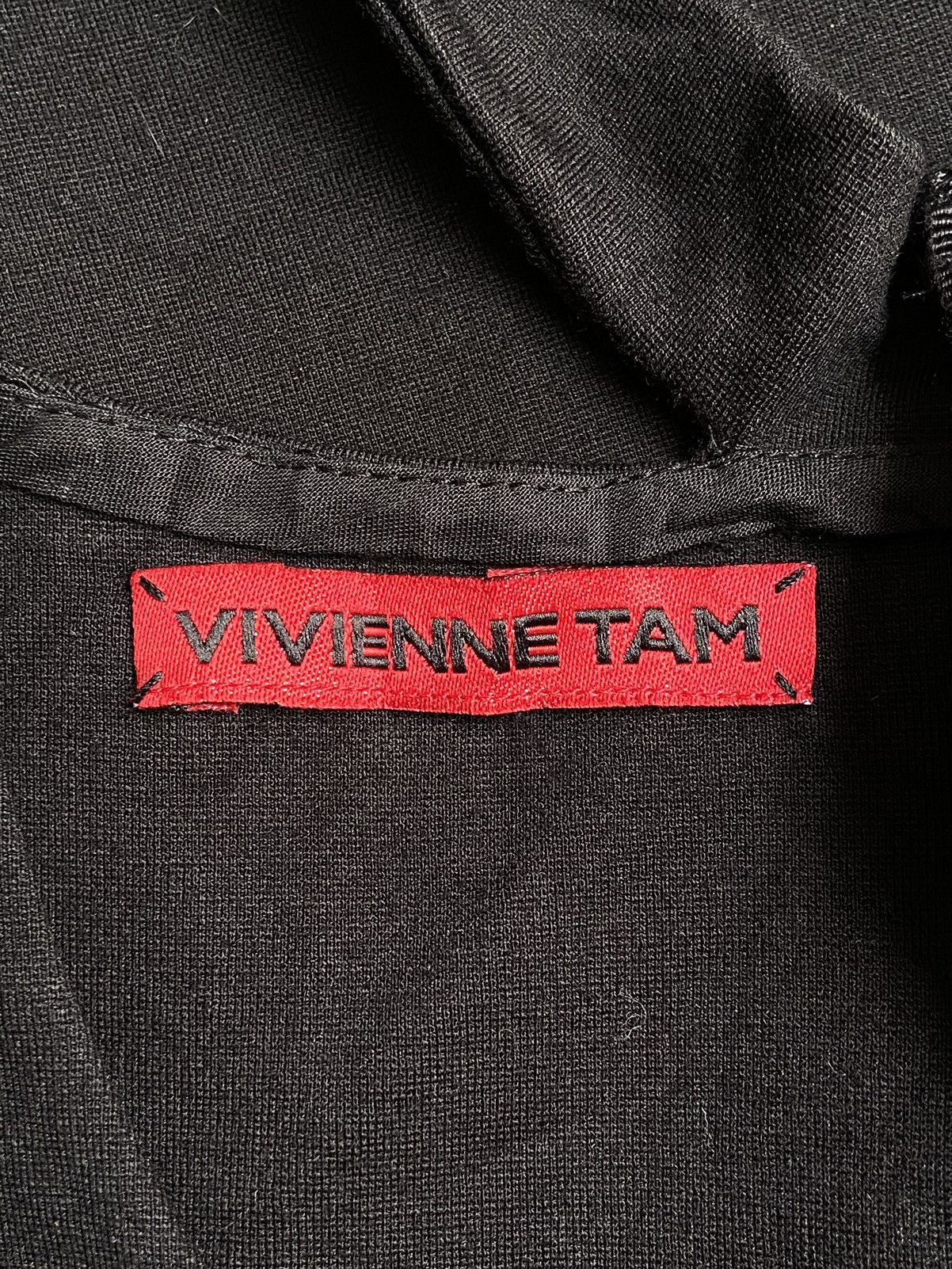 Vivienne Tam VIVIENNE TAM Black Motive Dress Size XS / US 0-2 / IT 36-38 - 6 Thumbnail