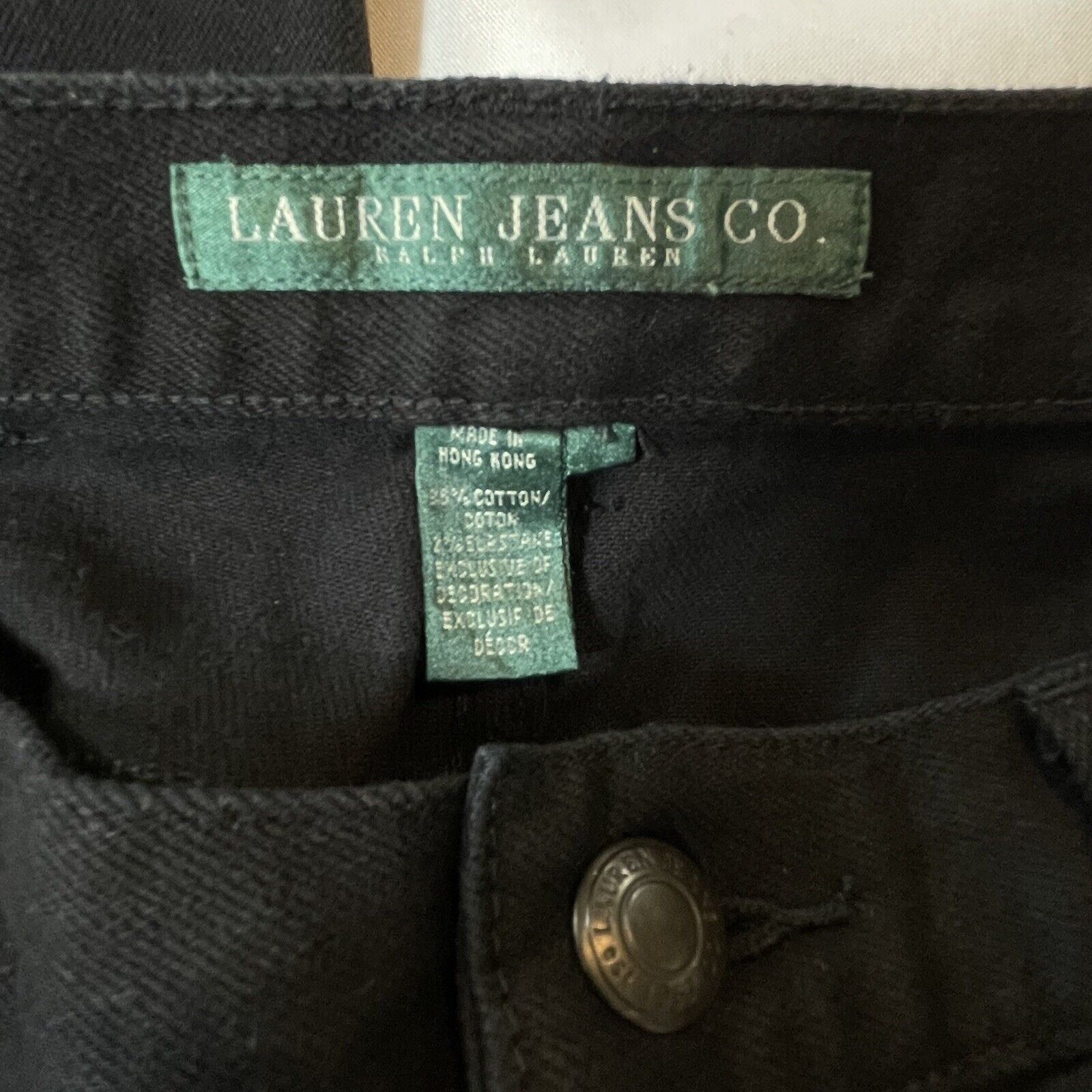 Ralph Lauren Ralph Lauren Women Size 4 Black on Black Beaded Lace Stretch Size 27" / US 4 / IT 40 - 11 Thumbnail
