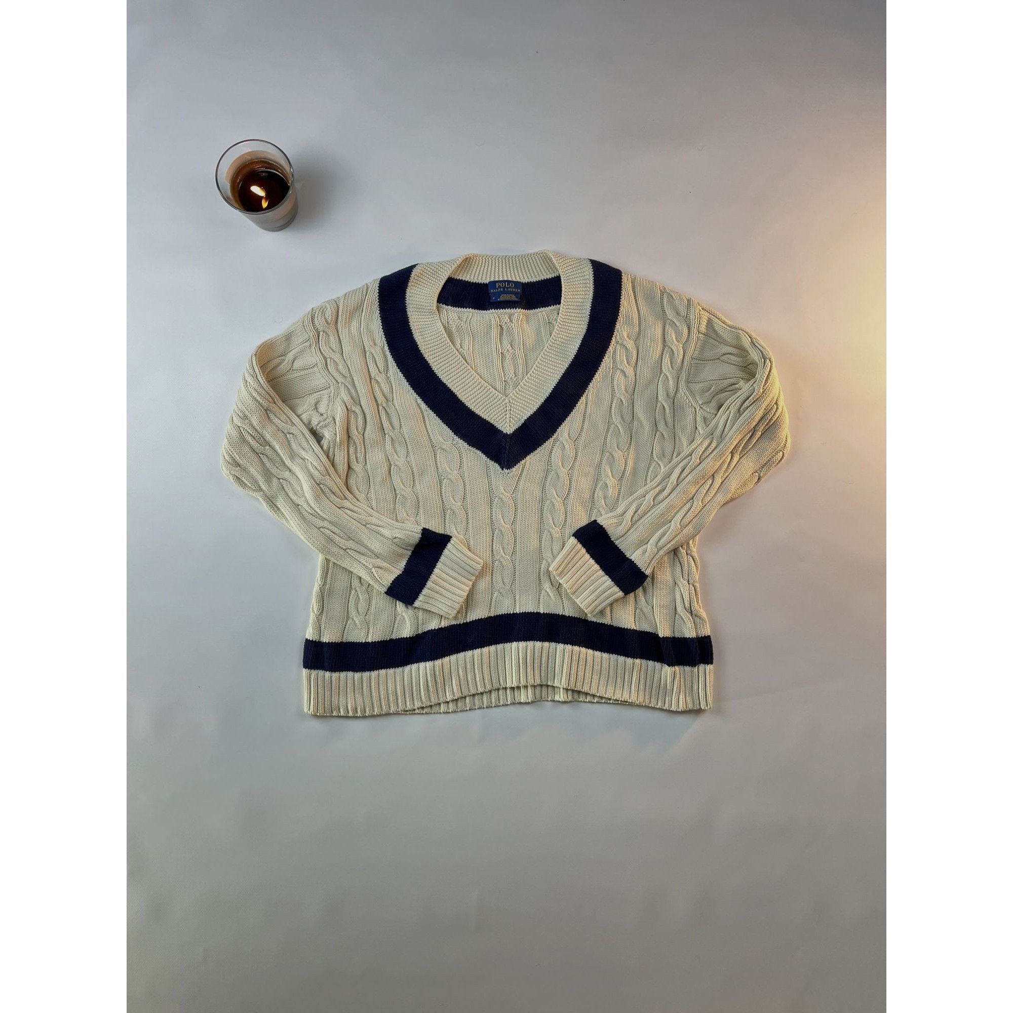 Polo Ralph Lauren × Ralph Lauren Polo Ralph Lauren Womens Cable-Knit Sweater Size M / US 6-8 / IT 42-44 - 1 Thumbnail