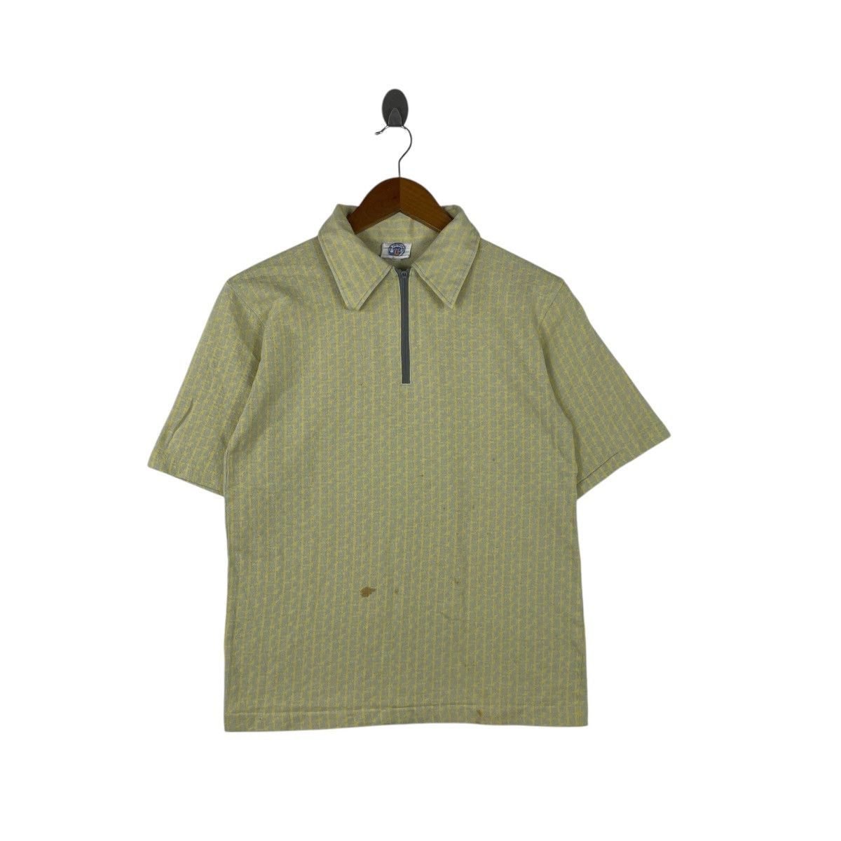 Vintage Vintage 80s Ten Toes Half Zip Polo Tee Shirt Size US L / EU 52-54 / 3 - 1 Thumbnail