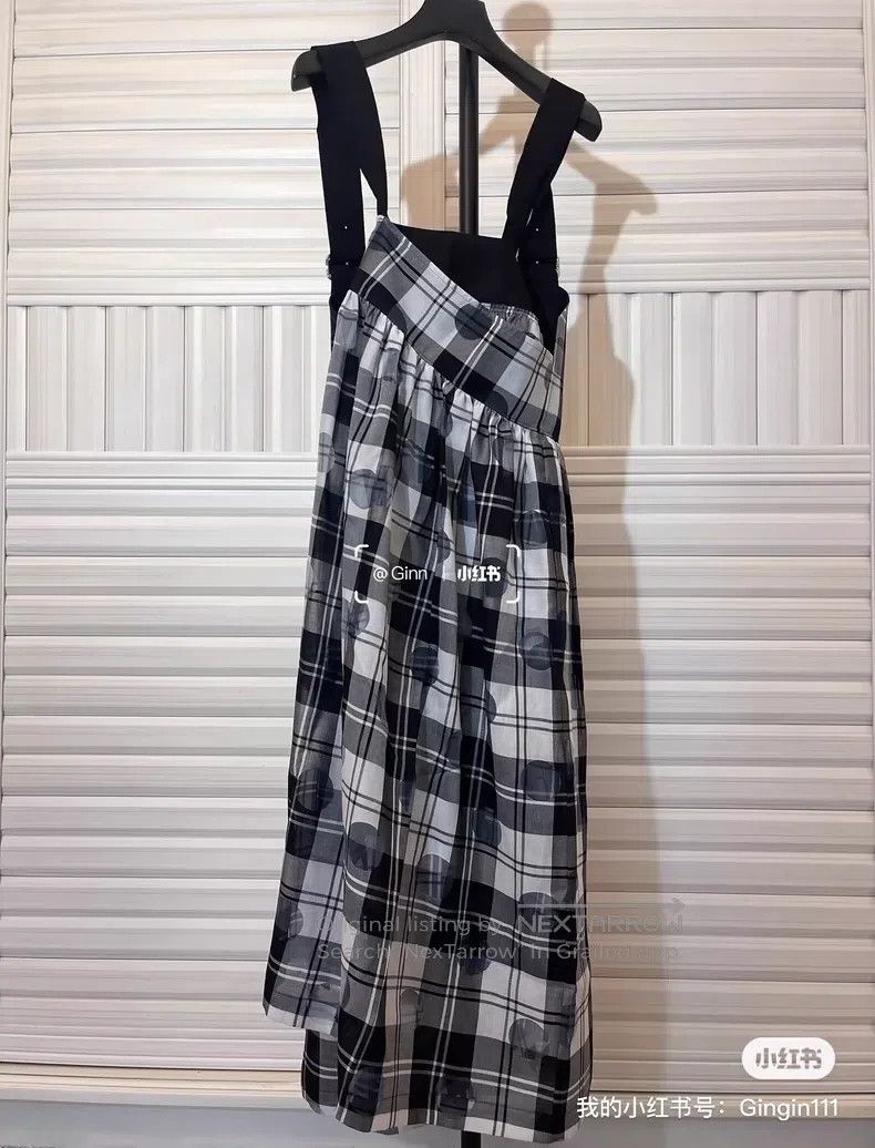 Comme des Garcons Comme Des Garcons Polka Dot Plaid Overalls Skirt Size M / US 6-8 / IT 42-44 - 3 Thumbnail