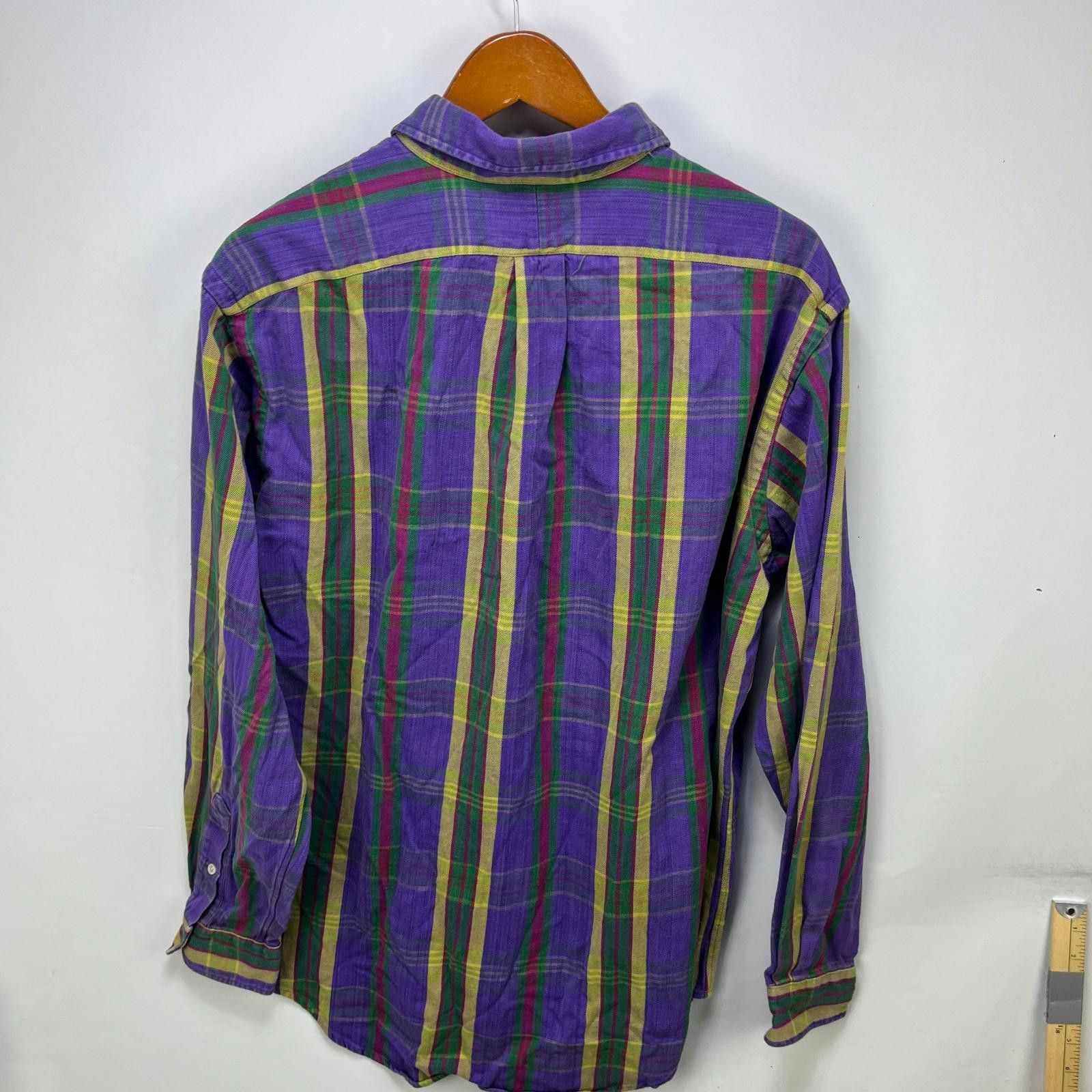Polo Ralph Lauren Vintage 90s Polo Ralph Lauren Pony Plaid Button-Up Shirt XL Size US XL / EU 56 / 4 - 10 Thumbnail