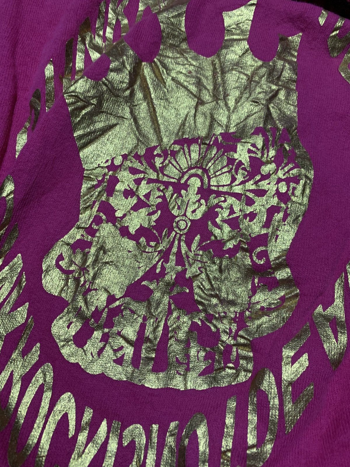 20471120 🐍 PPFM “Punk Rock Is Not Dead” Poems Skull Tracktop Size M / US 6-8 / IT 42-44 - 7 Thumbnail