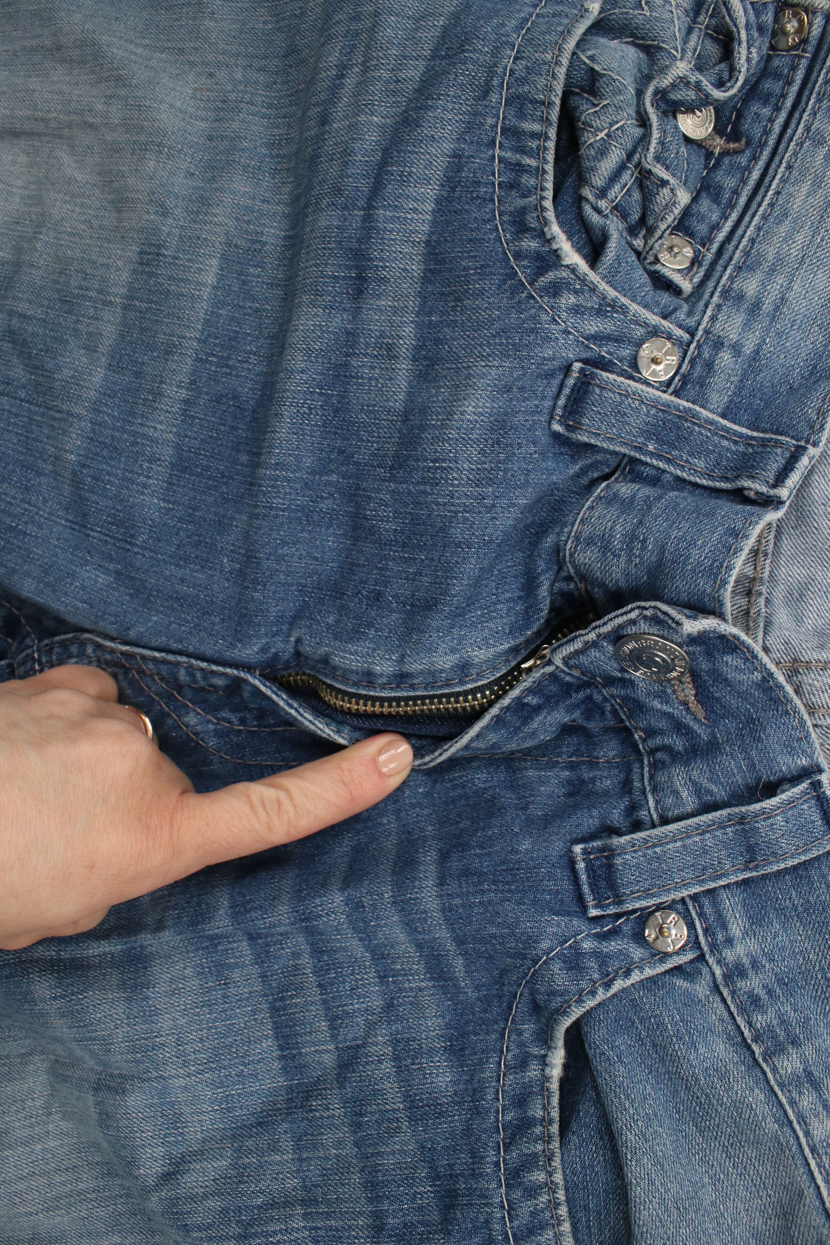 True Religion × Vintage Vintage True Religion Straight Wide Leg Denim Jeans USA Size US 36 / EU 52 - 8 Thumbnail