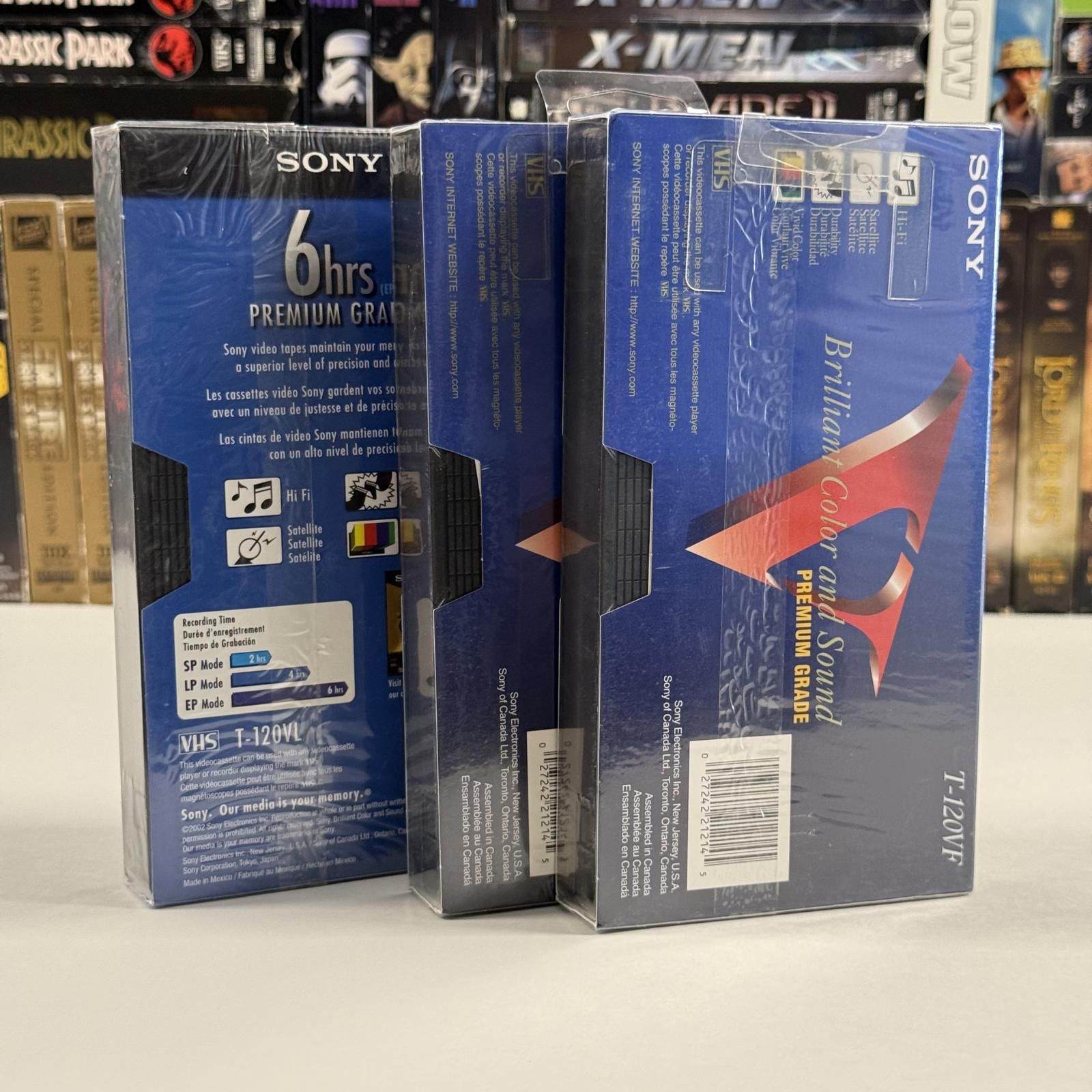 Sony Lot of 3 Deadstock Sony Premium Grade VHS Cassette Tapes Size ONE SIZE - 5 Thumbnail