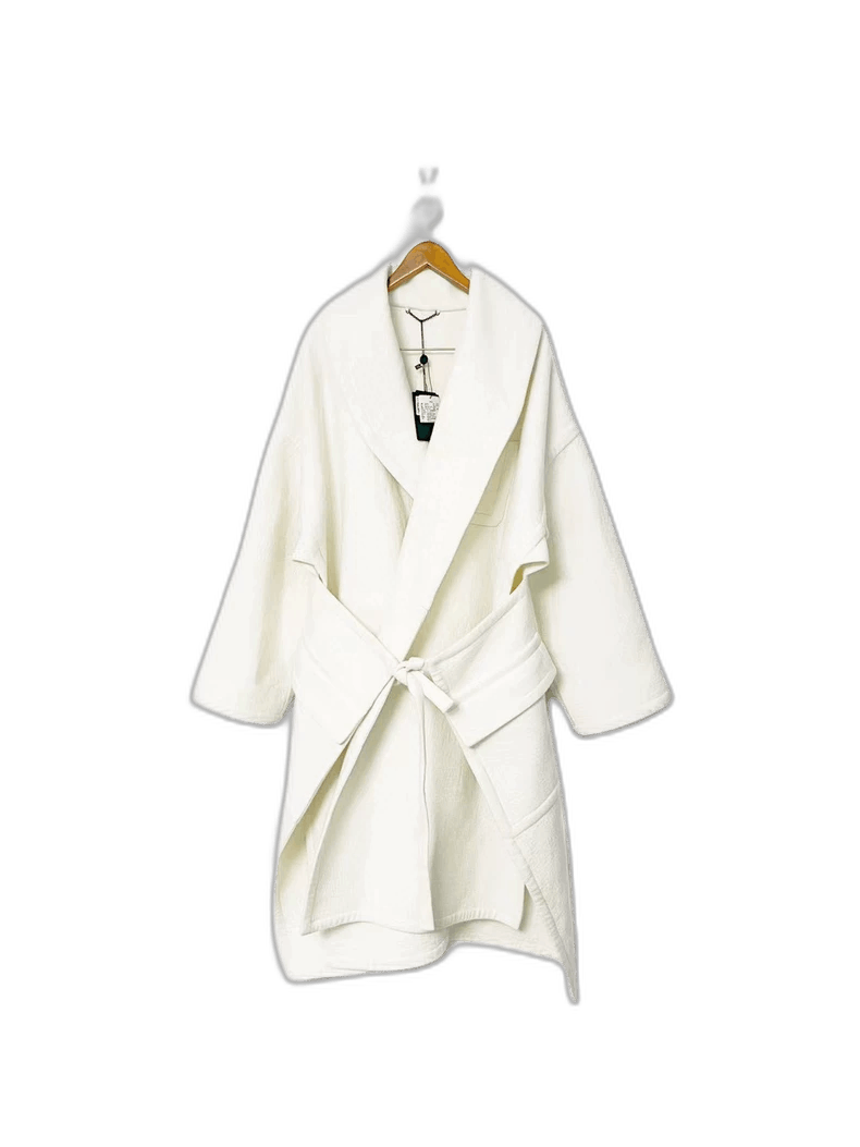 Louis Vuitton Louis Vuitton White Bathrobe Coat Wool Cashmere Size US XXL / EU 58 / 5 - 1 Thumbnail