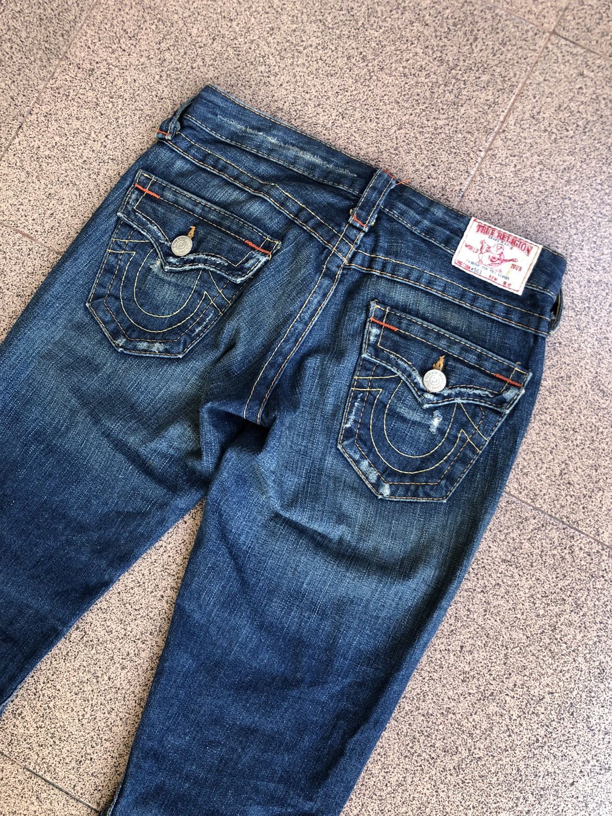 True Religion True Religion Flared Distressed Bootcut Jeans Size US 28 / EU 44 - 13 Thumbnail