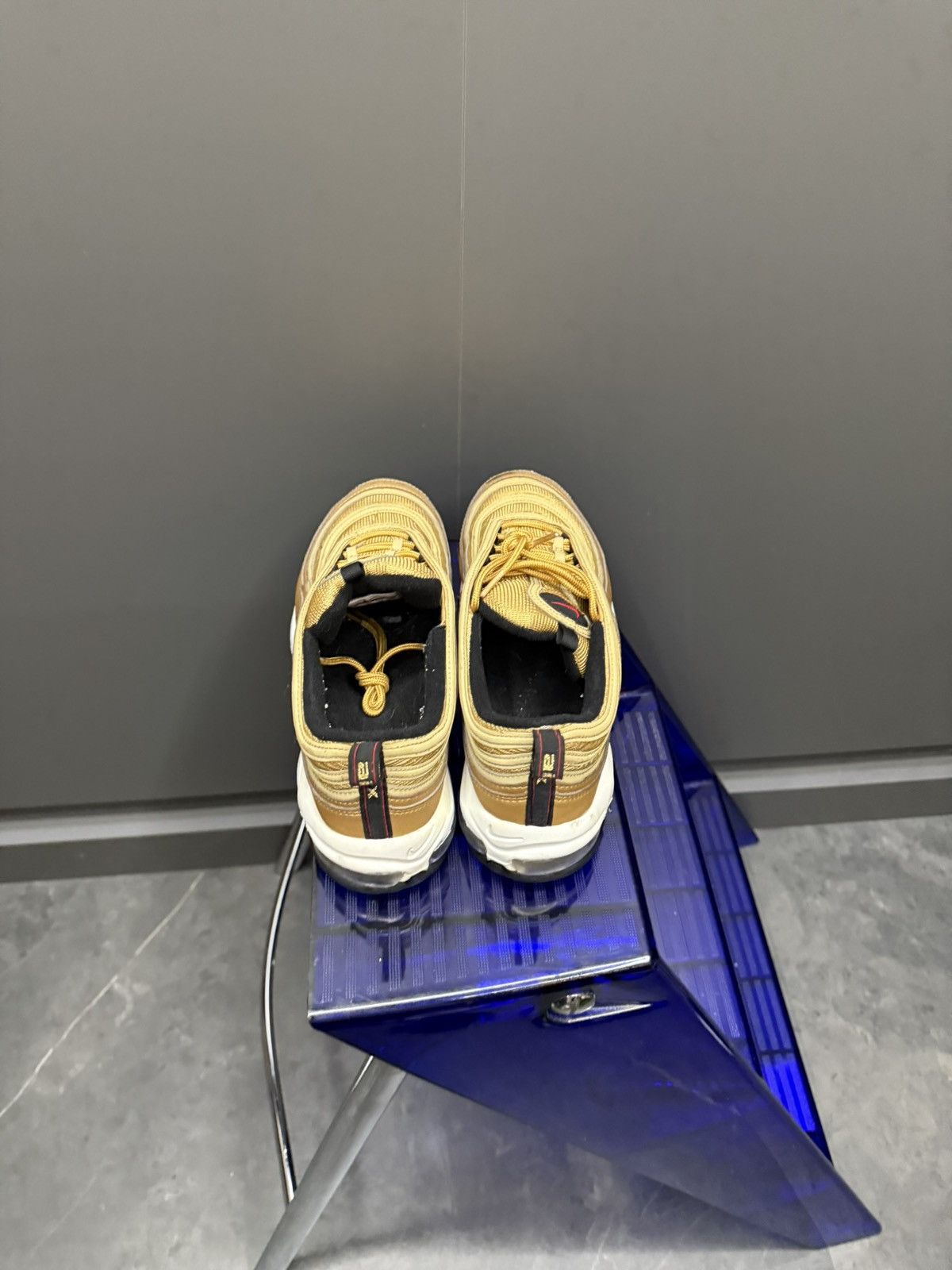 Nike Nike Air Max 97 Metallic Gold Bullet 2017 884421-700 Size 10 Size US 10 / EU 43 - 4 Thumbnail