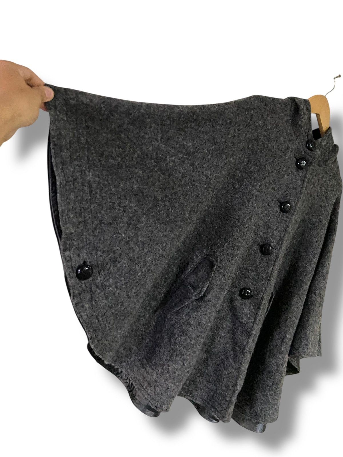 Michel Klein Michel Klein Wool Blend Hooded Capes (153) Size US XXL / EU 58 / 5 - 3 Thumbnail