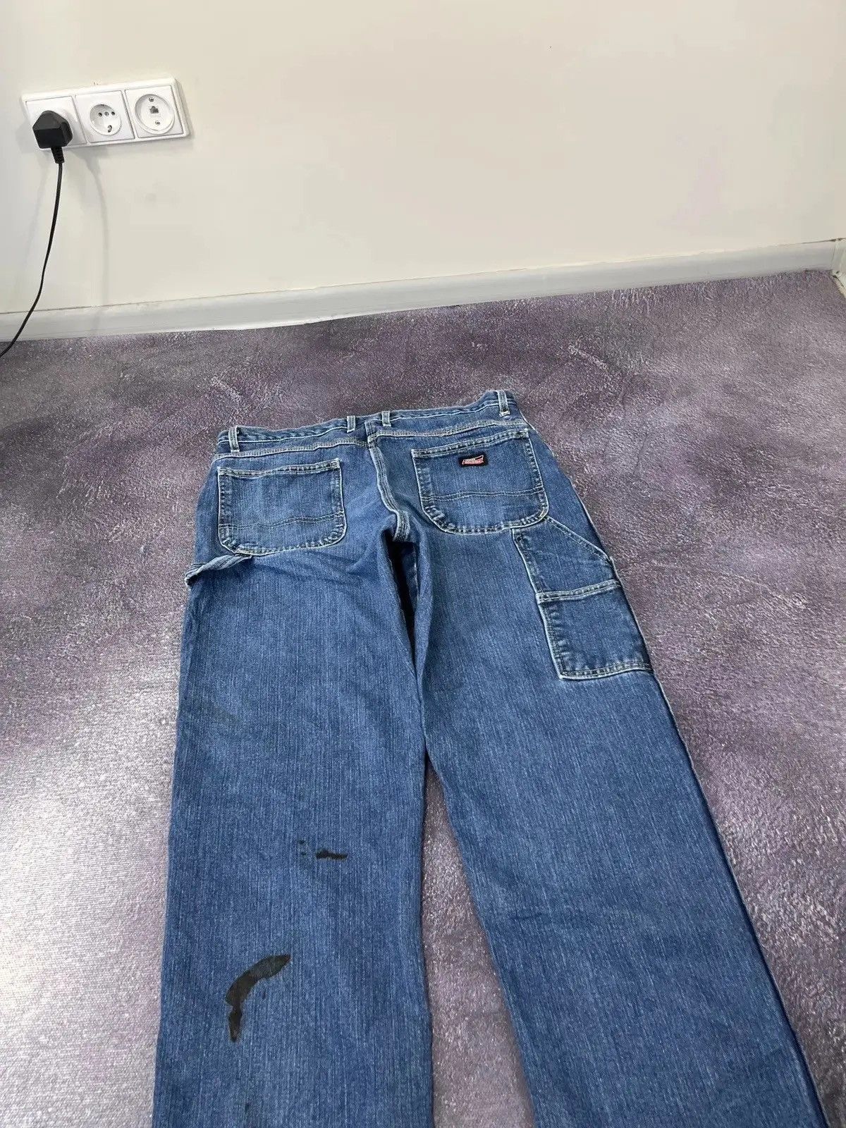 Dickies × Vintage Vintage Dickies Blue Work Denim Hype Baggy Jeans Size US 36 / EU 52 - 4 Thumbnail