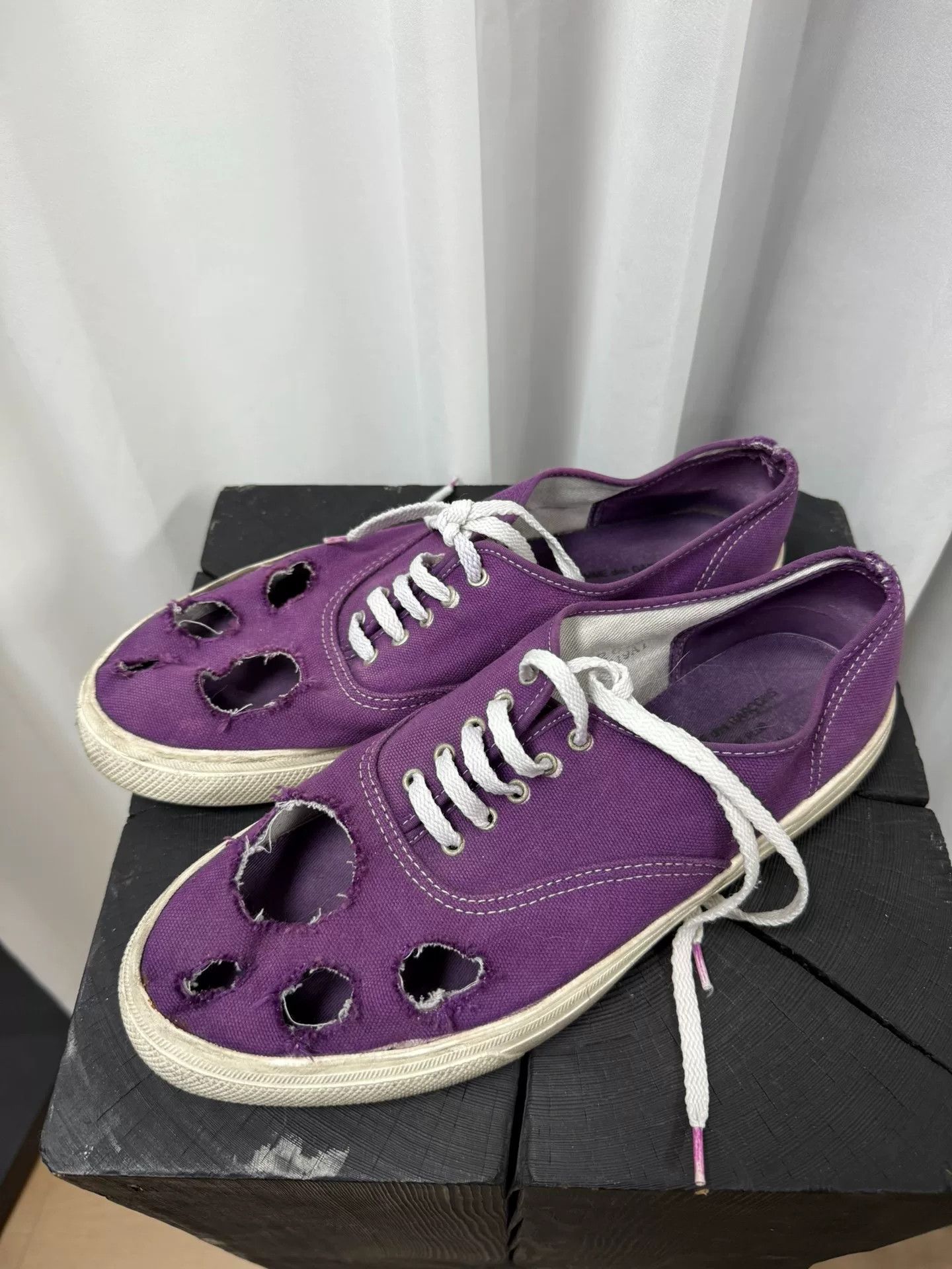 Comme des Garcons comme des garcons purple hole sneakers Size US 8.5 / EU 41-42 - 1 Thumbnail