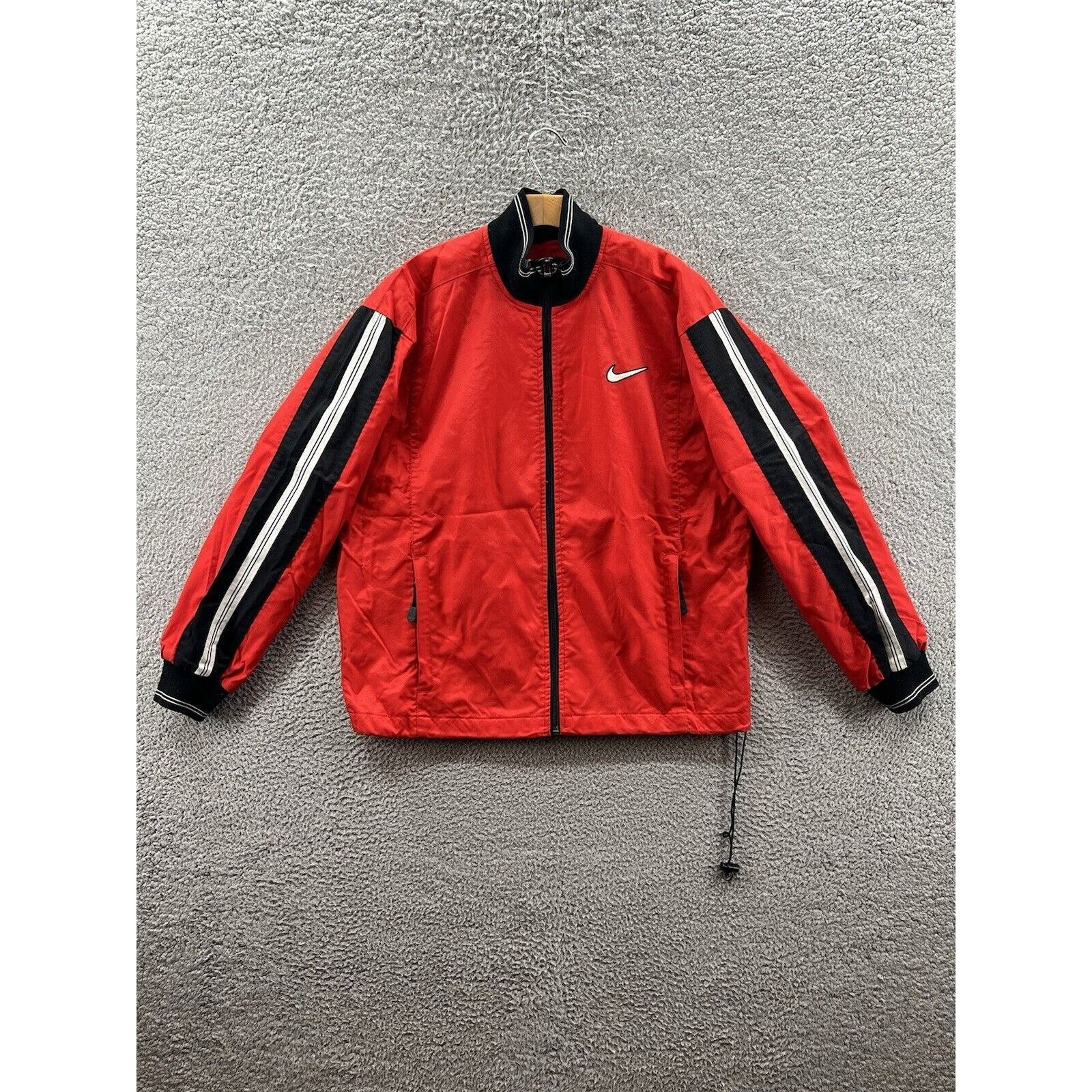 Nike Nike Jacket Red Sport White Tag 90s Lined Vented Pocket Size US M / EU 48-50 / 2 - 1 Thumbnail