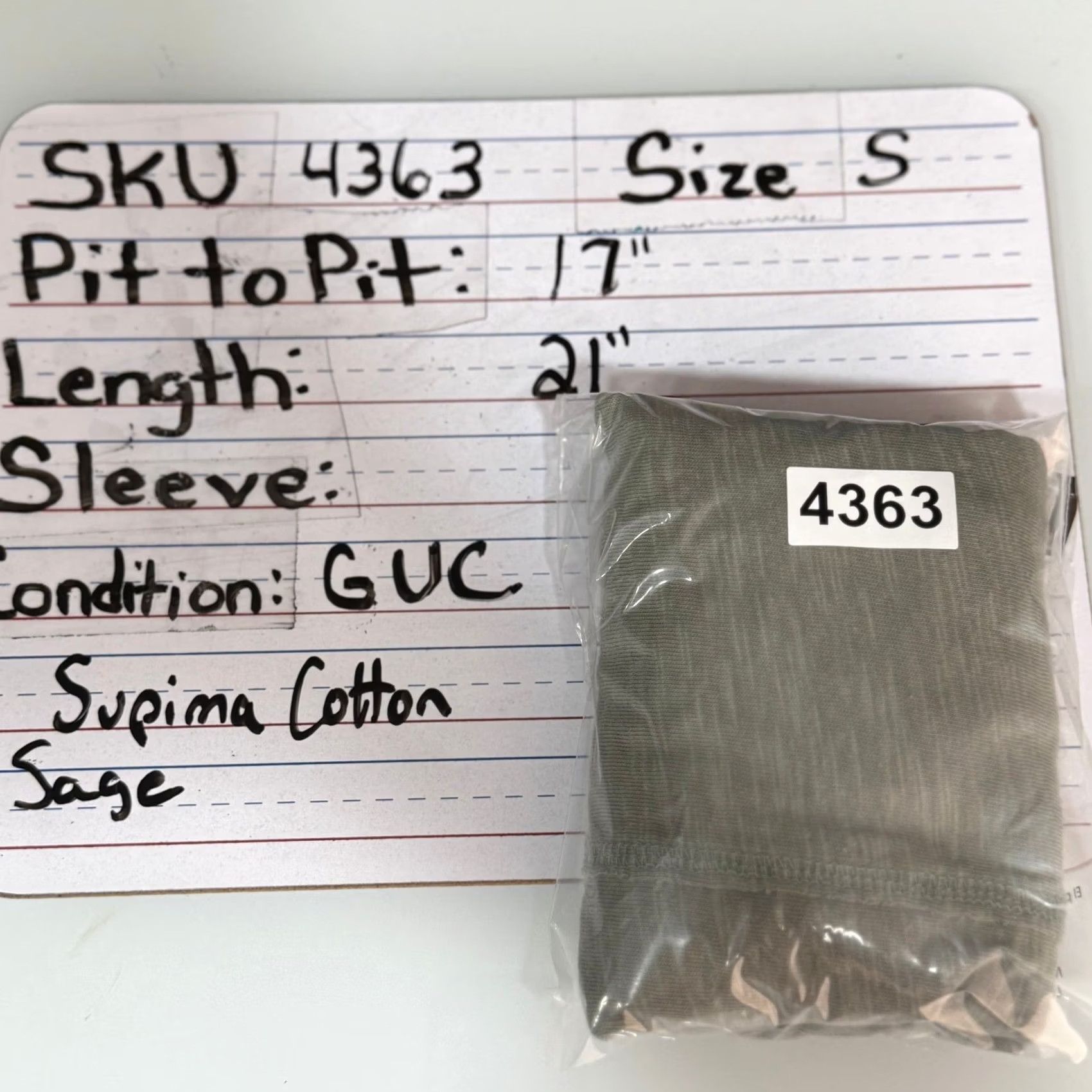 Vintage Lush Tank Top S Sage Green Supima Cotton Slub Center Seam Crew Neck Sleeveless Casual Womens Basic/Relaxed 100% Cotton Vintage No Size S / US 4 / IT 40 - 8 Thumbnail