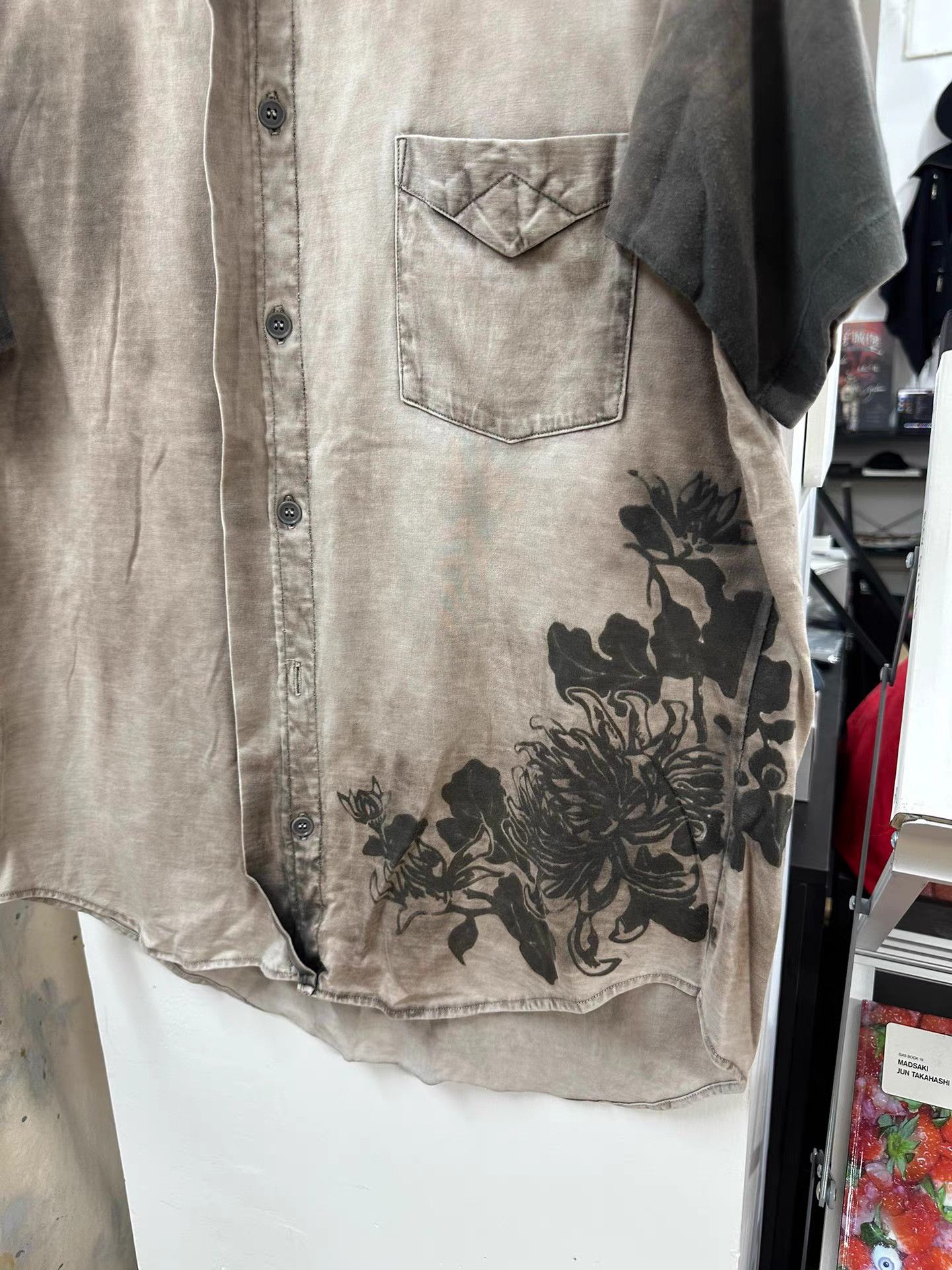 Yohji Yamamoto Yohji Yamamoto Y's Tie-Dye Floral Tee K20 Size US XL / EU 56 / 4 - 2 Thumbnail