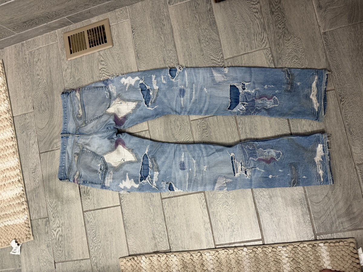 Vlone Vlone blue scab jeans Size US 32 / EU 48 - 4 Thumbnail