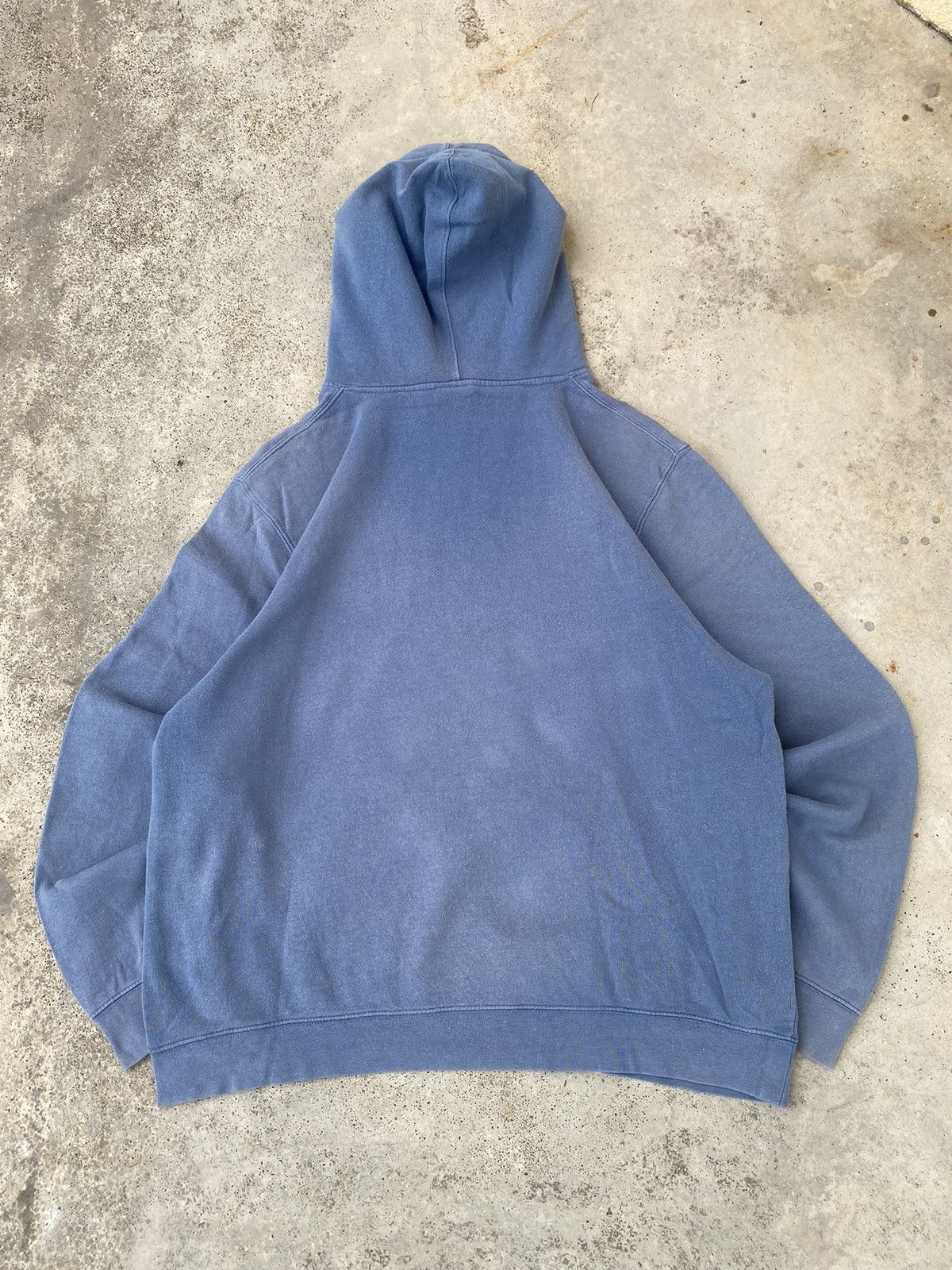 Other Vintage Faded Sky Blue Stussy Center Pullover Hoodie Size US XL / EU 56 / 4 - 3 Thumbnail