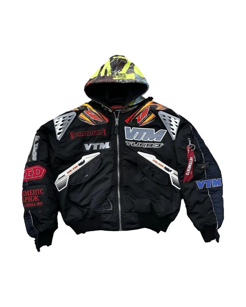 Vetements Vetements A/W 2019 Racing Moto Bomber Jacket Size US XXL / EU 58 / 5 - 1 Thumbnail