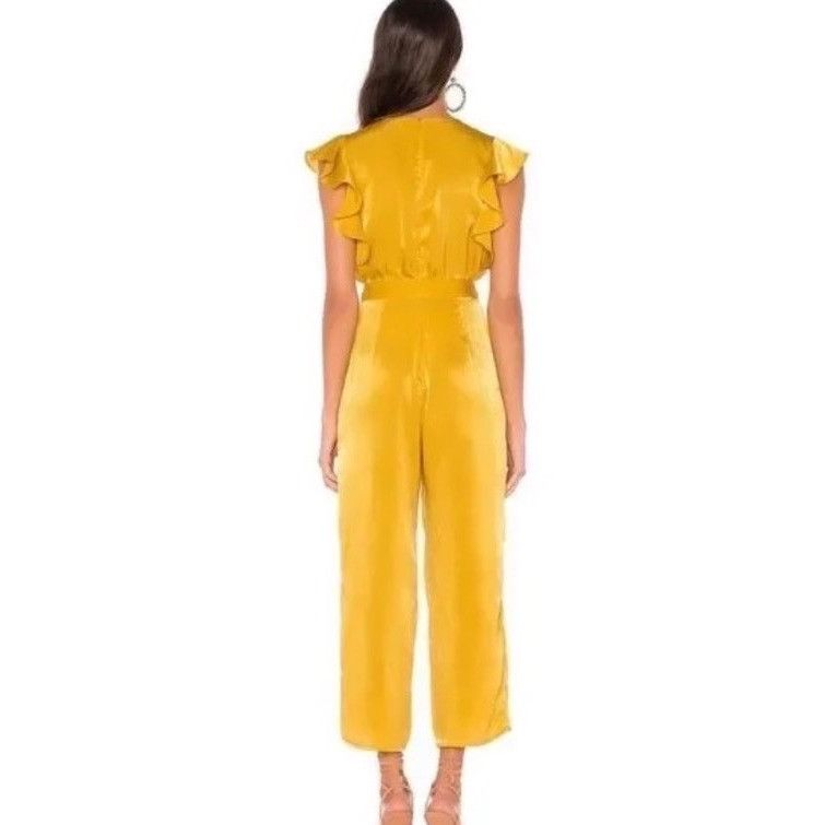 REVOLVE Tularosa Sunset Yellow Ruffle Sleeve Jumpsuit Size 27" / US 4 / IT 40 - 2 Thumbnail