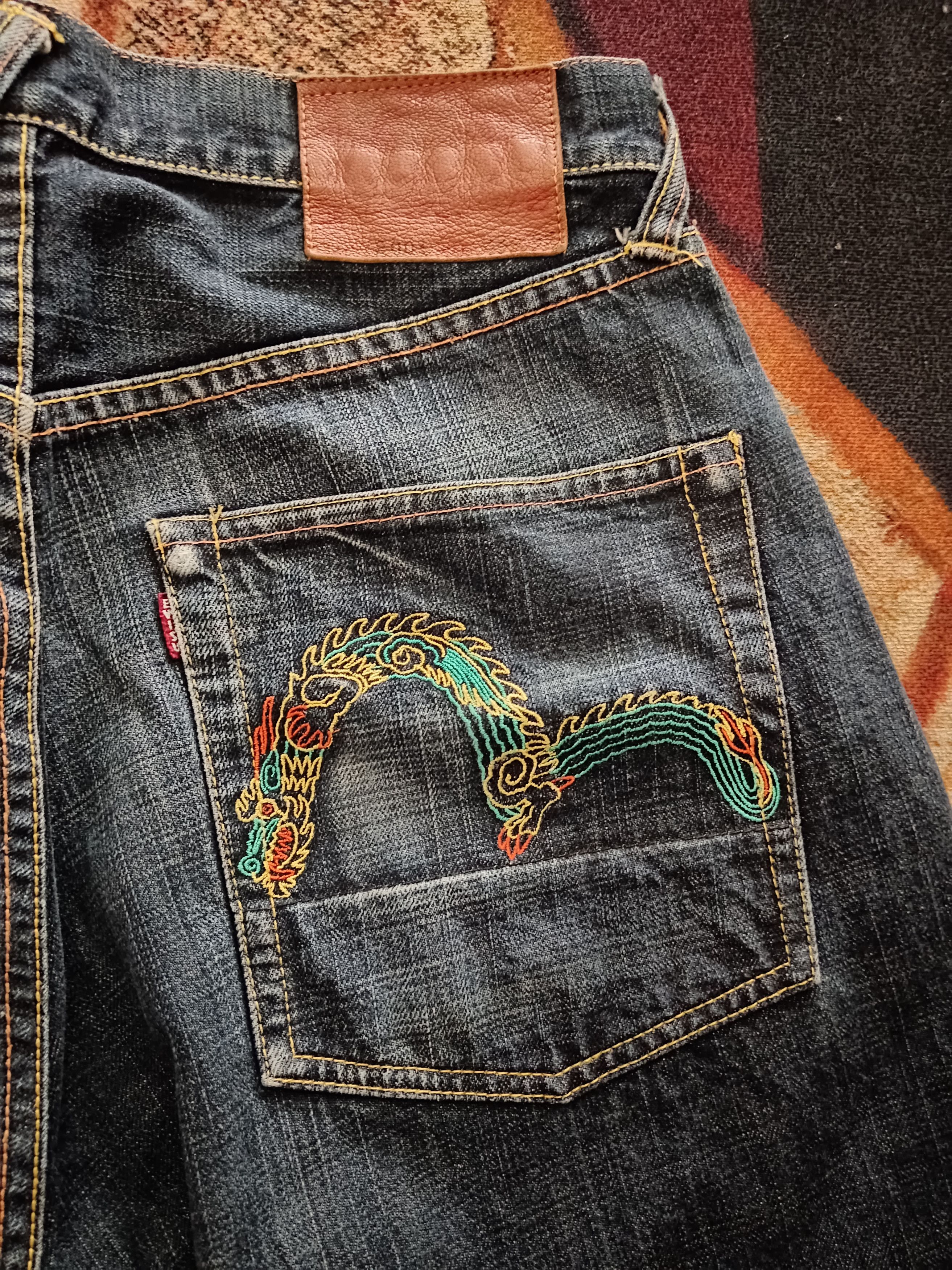 Evisu Evisu Dragon embroidery denim Size US 31 - 3 Thumbnail