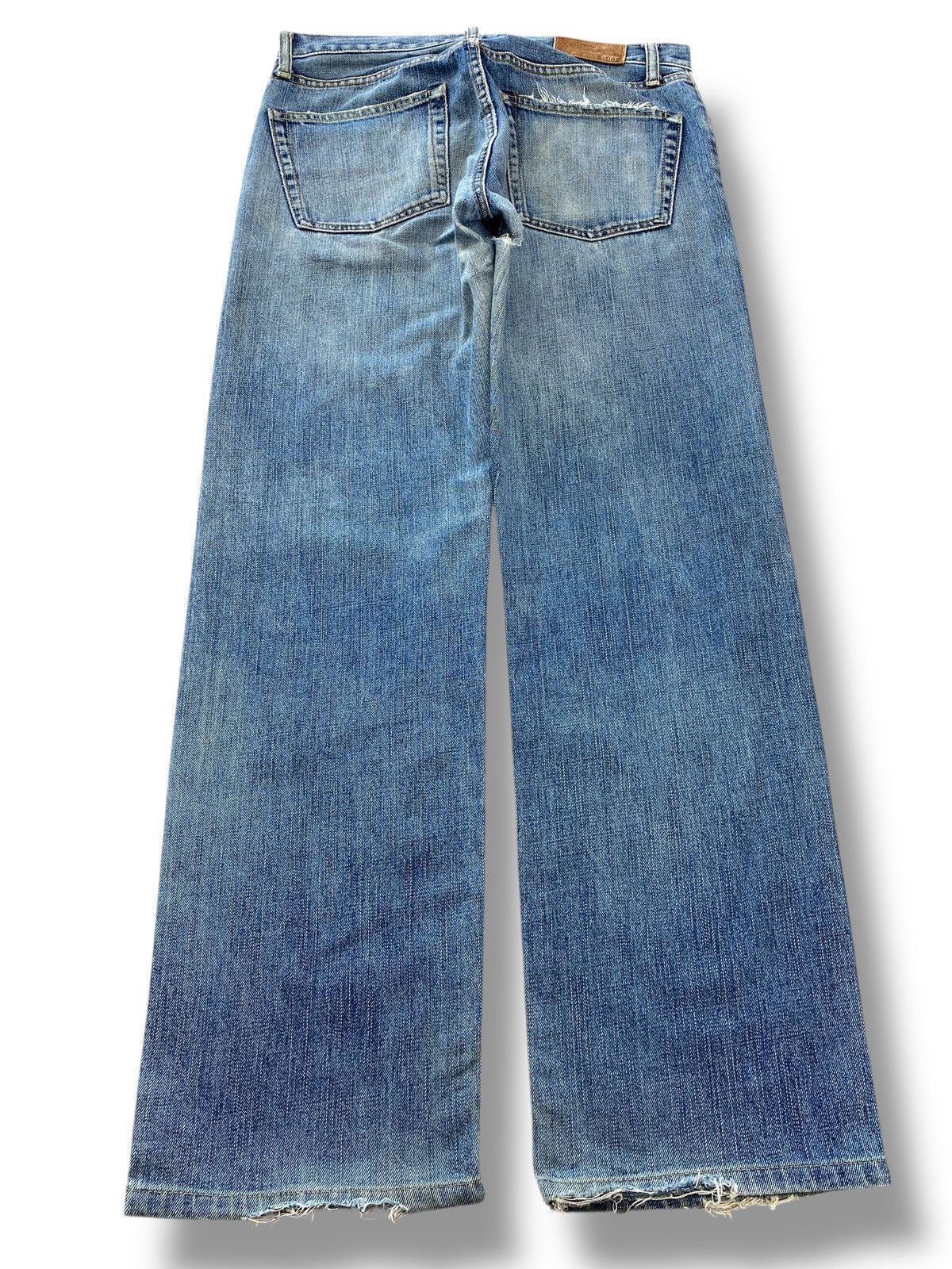 Uniqlo Uniqlo Faded Wash Whiskered Style Straight Leg Jeans Size US 31 - 3 Thumbnail