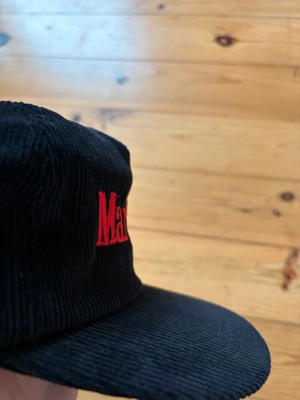 Marlboro NWT very rare 90s Marlboro Formula 1 black corduroy snapback Size ONE SIZE - 3 Thumbnail