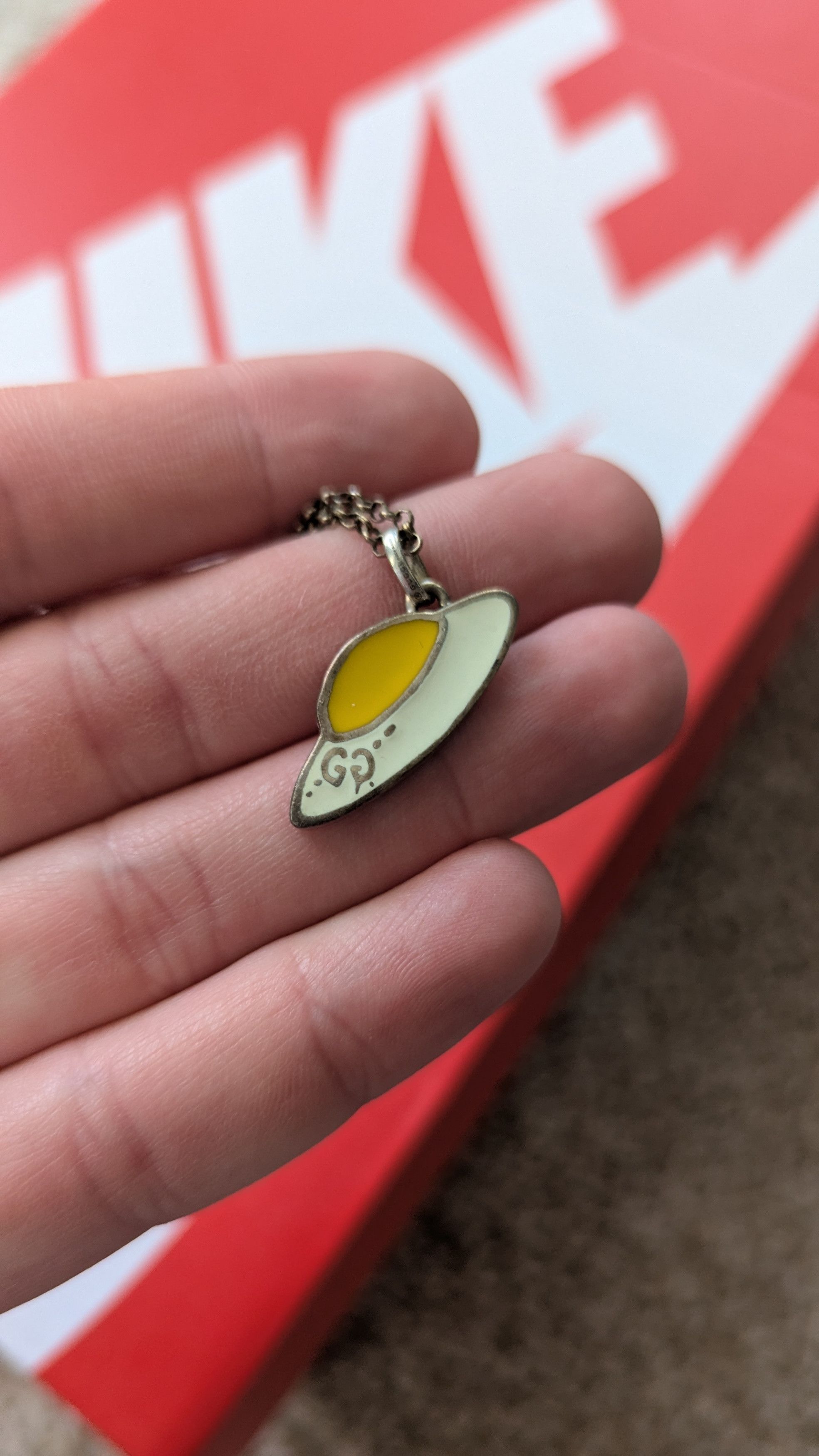 Gucci Gucci ghost egg necklace Size 30 - 2 Thumbnail