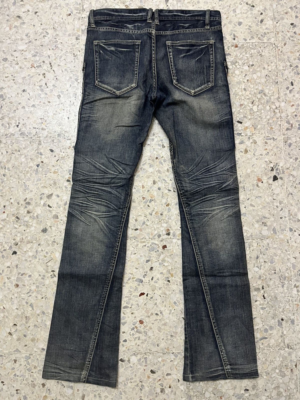 Michel Klein Michel Klein Femme Paris Distressed Multi-Zip Panel Denim Size US 32 / EU 48 - 3 Thumbnail