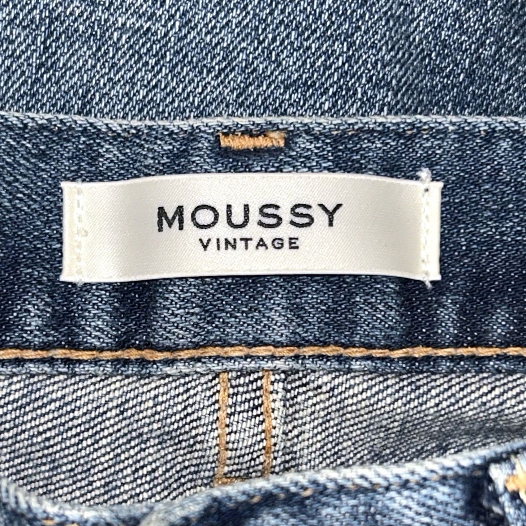 MOUSSY Moussy Jeans Distressed Howa Blue Denim Jean Women 27 Slim 27 Inseam 5-Pocket Button Zip Casual Comfort Womens Size 27" / US 4 / IT 40 - 5 Thumbnail