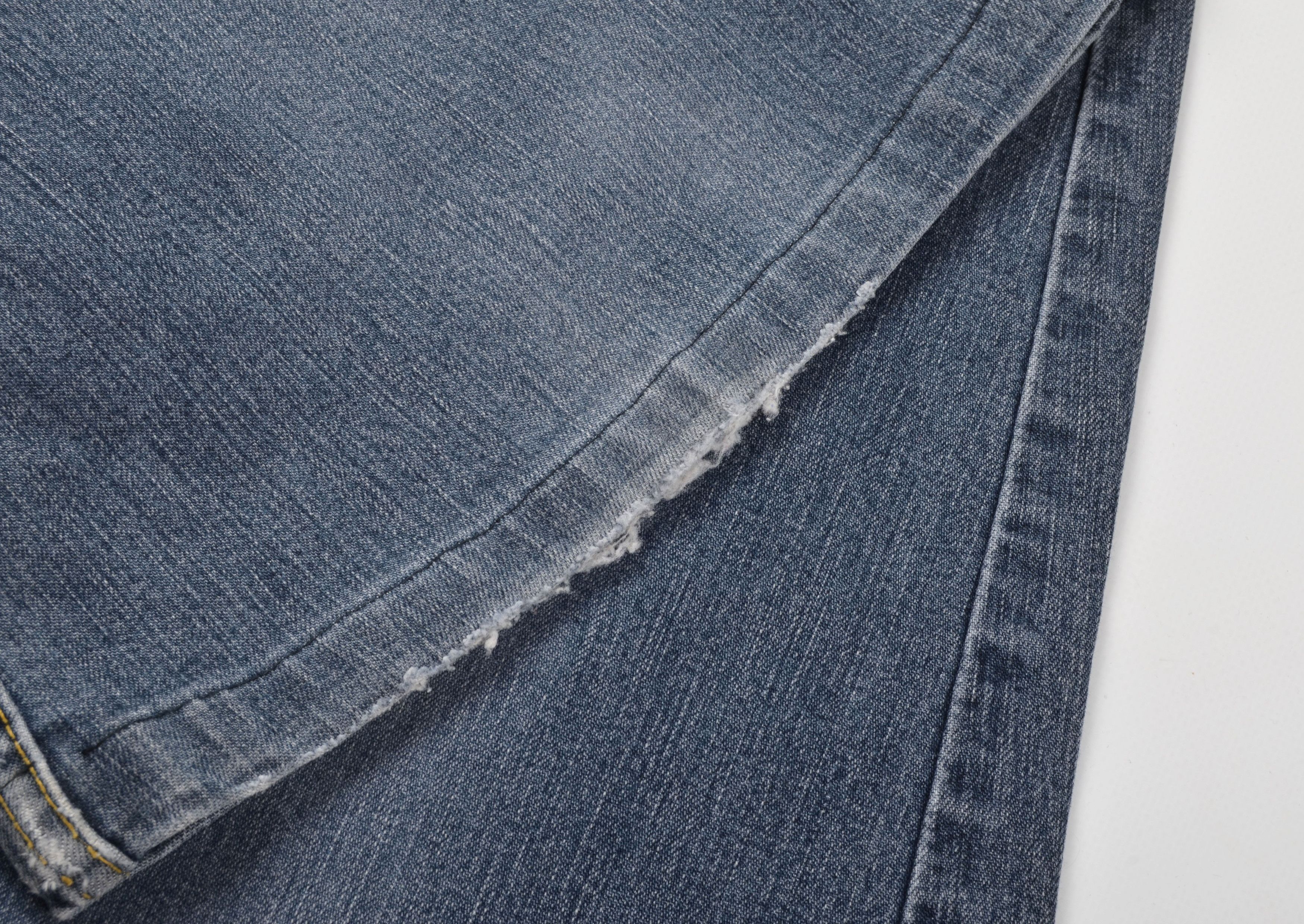 Other Noboys Y2K Mid-blue Flared Jeans with Raw Low Waistband Size 28" / US 6 / IT 42 - 4 Thumbnail