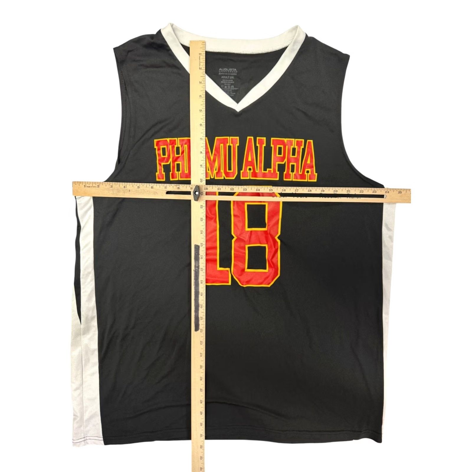 Augusta Sportswear VINTAGE Phi Mu Alpha Sinfonia Basketball Jersey Men's 2XL Black Red Yellow White Size US XXL / EU 58 / 5 - 3 Thumbnail