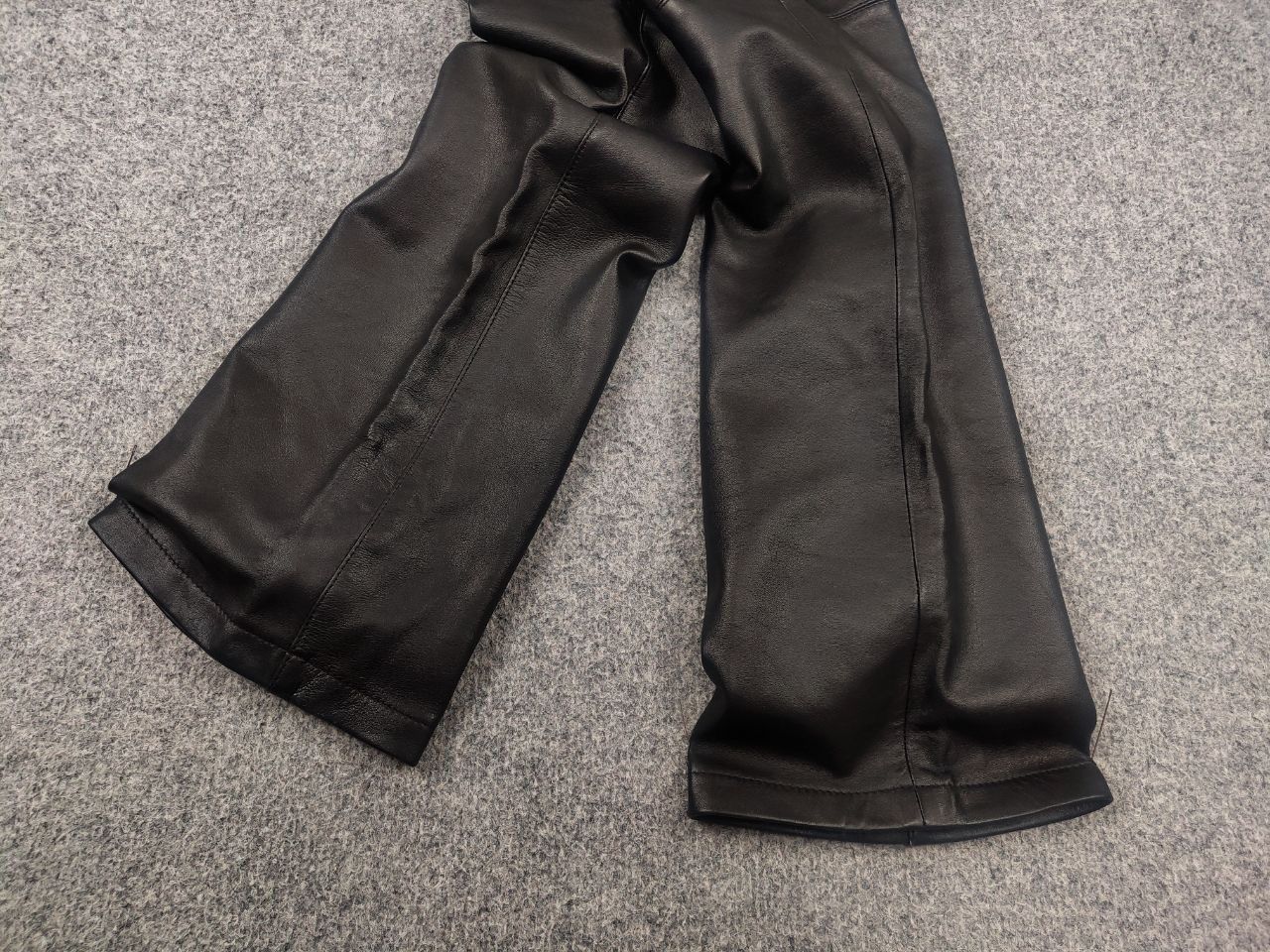 If Six Was Nine Vintage Hysteric Y2K Le Grand Bleu Bootcut Leather Pants Size 30" / US 8 / IT 44 - 5 Thumbnail