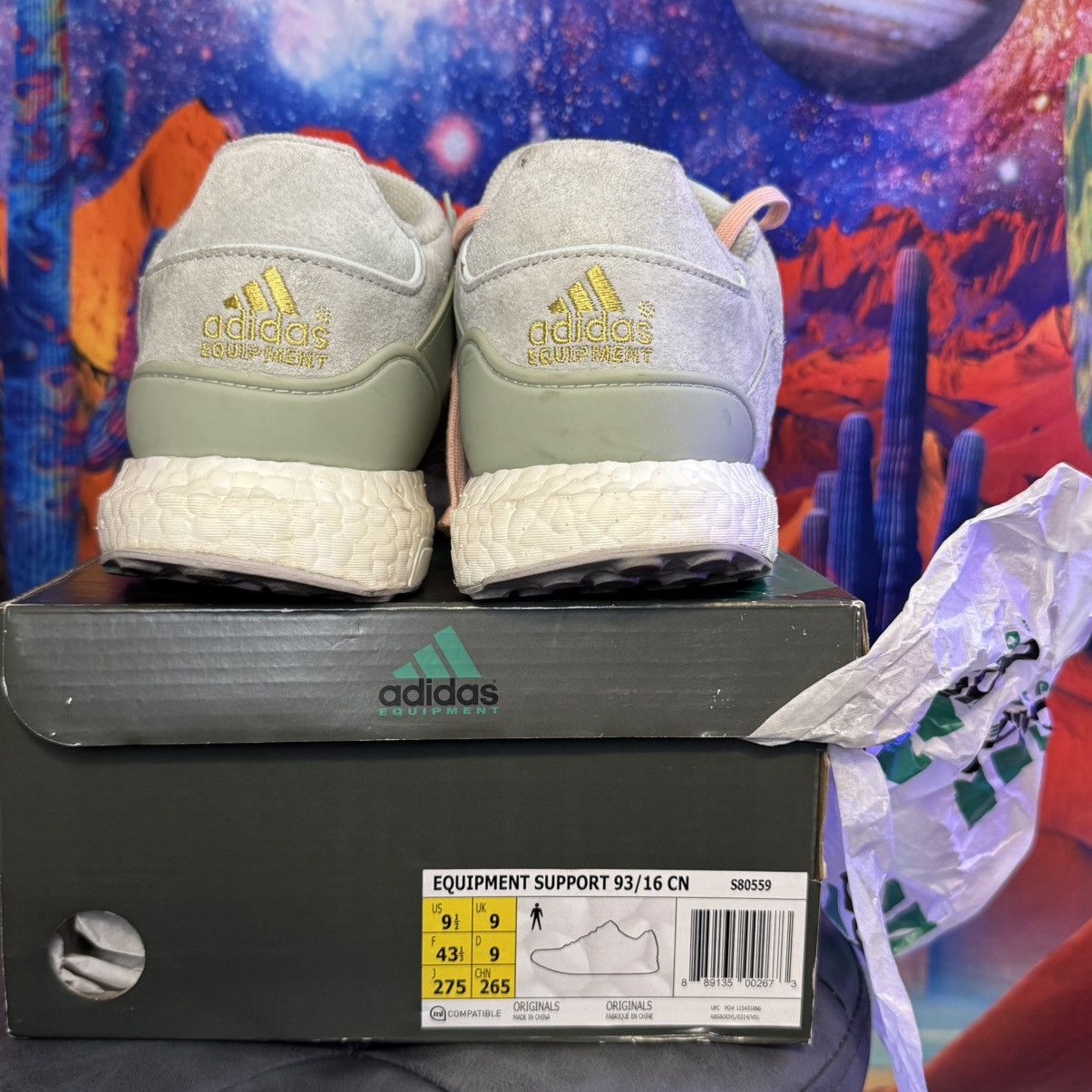 Adidas Adidas CONCEPTS X EQT SUPPORT 93/16 CN 'BLUE ROOM' • 9.5M Size US 9.5 / EU 42-43 - 8 Thumbnail