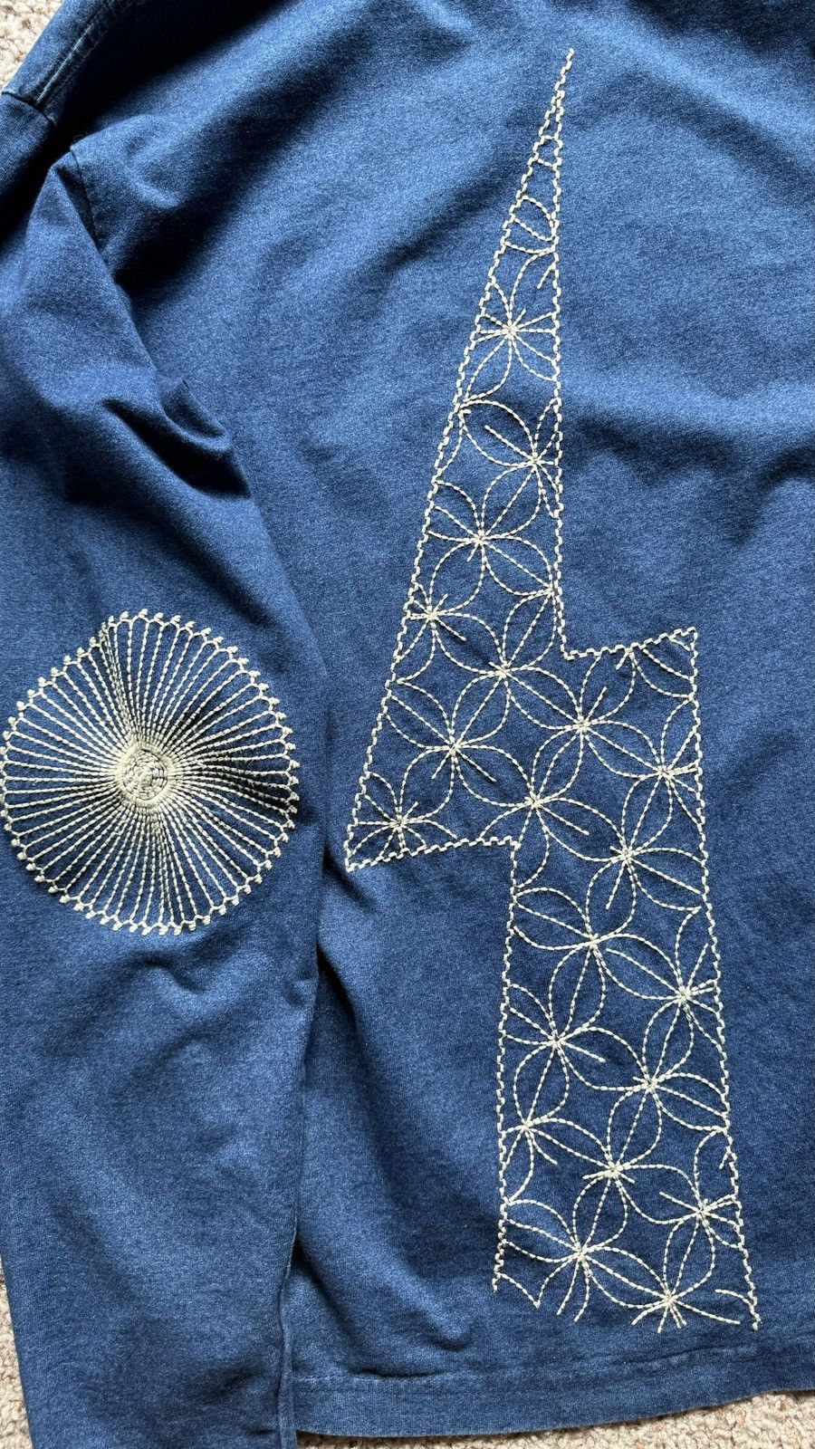 Kapital Kapital Boro/Sashiko Thunder Sweatshirt Size US M / EU 48-50 / 2 - 4 Thumbnail