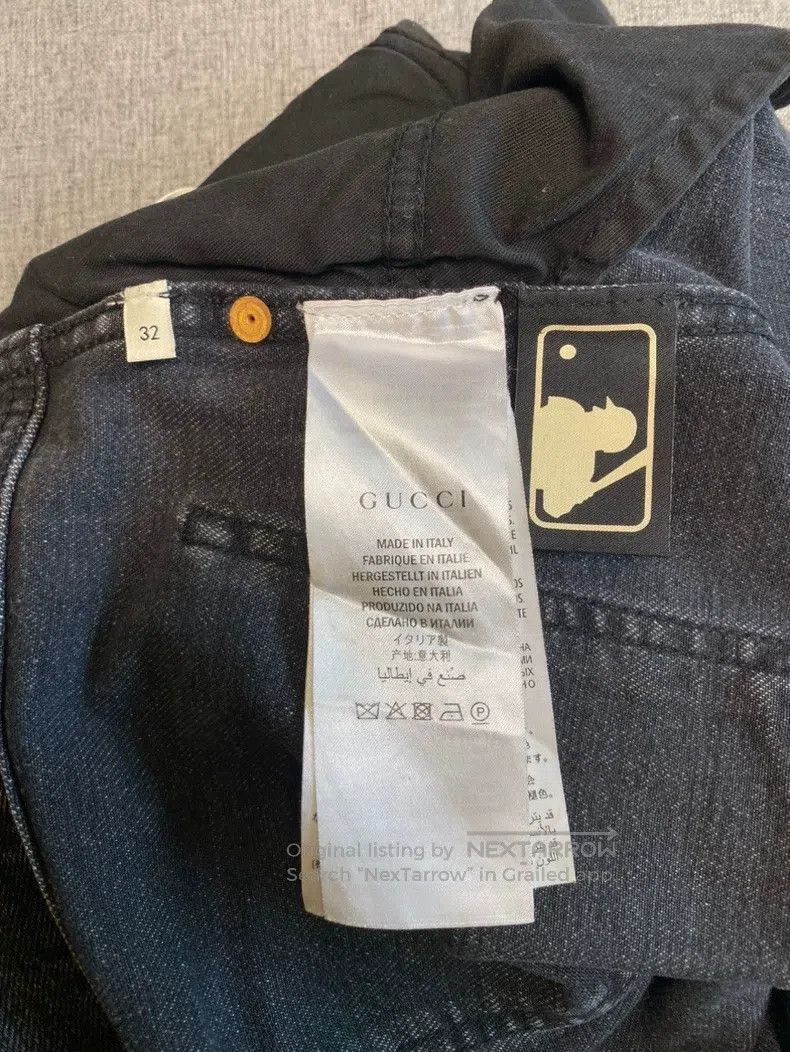 Gucci Gucci LA embroidered back graffiti logo jeans Size US 32 / EU 48 - 7 Thumbnail