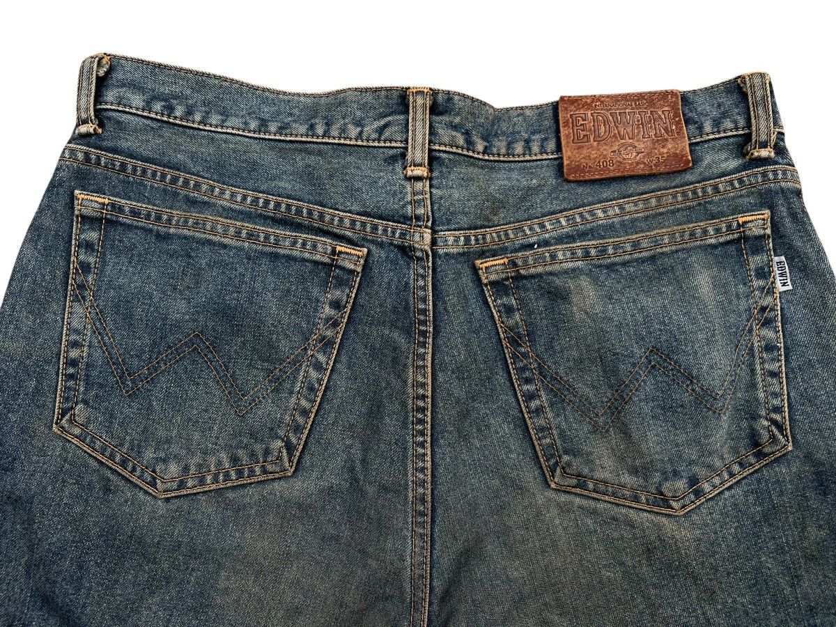Edwin Vintage Edwin Distressed Mudwash Wide Denim Jeans 36x30 Size US 36 / EU 52 - 7 Thumbnail