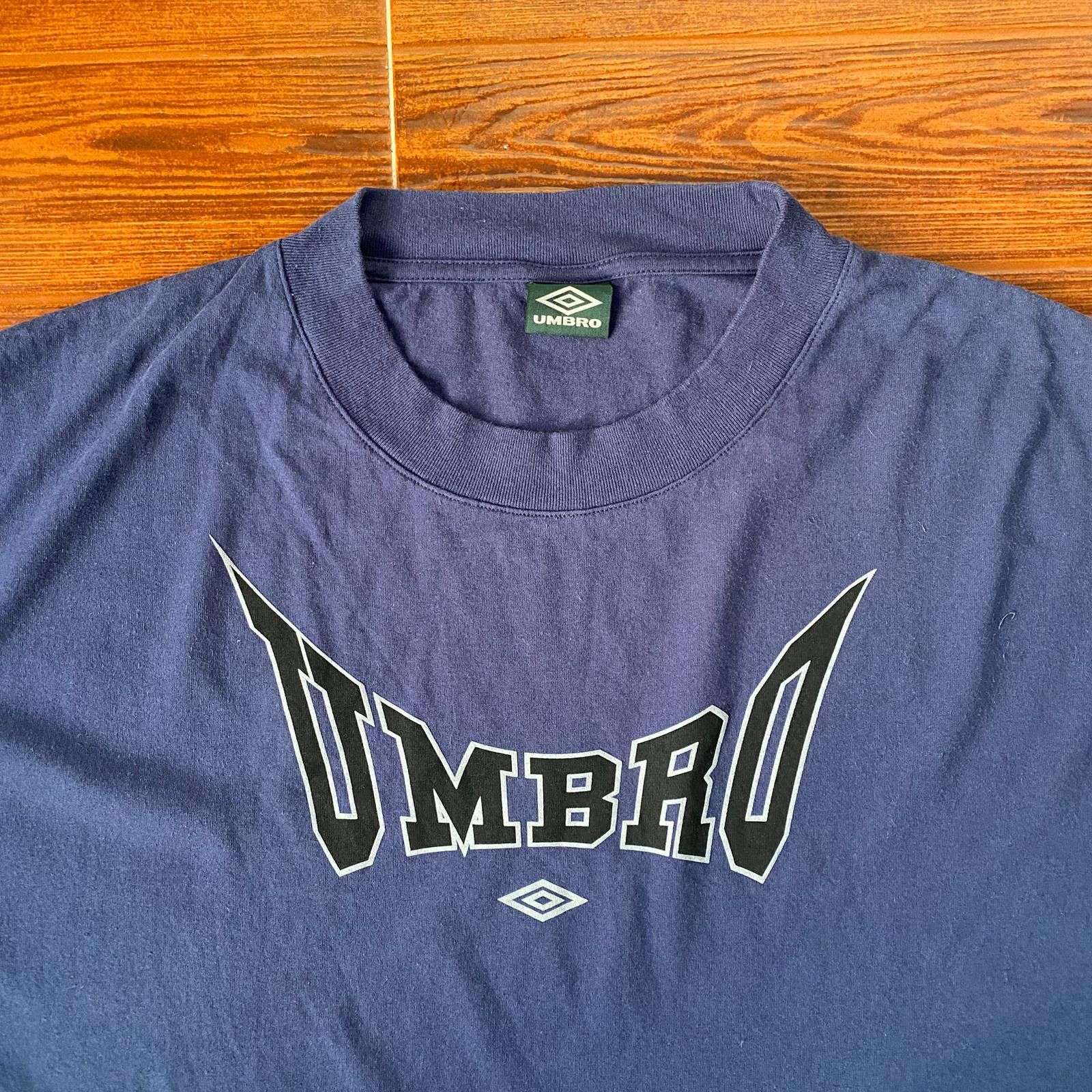 Umbro x Slam Jam Navy Logo Oversized T-Shirt Size US L / EU 52-54 / 3 - 6 Thumbnail