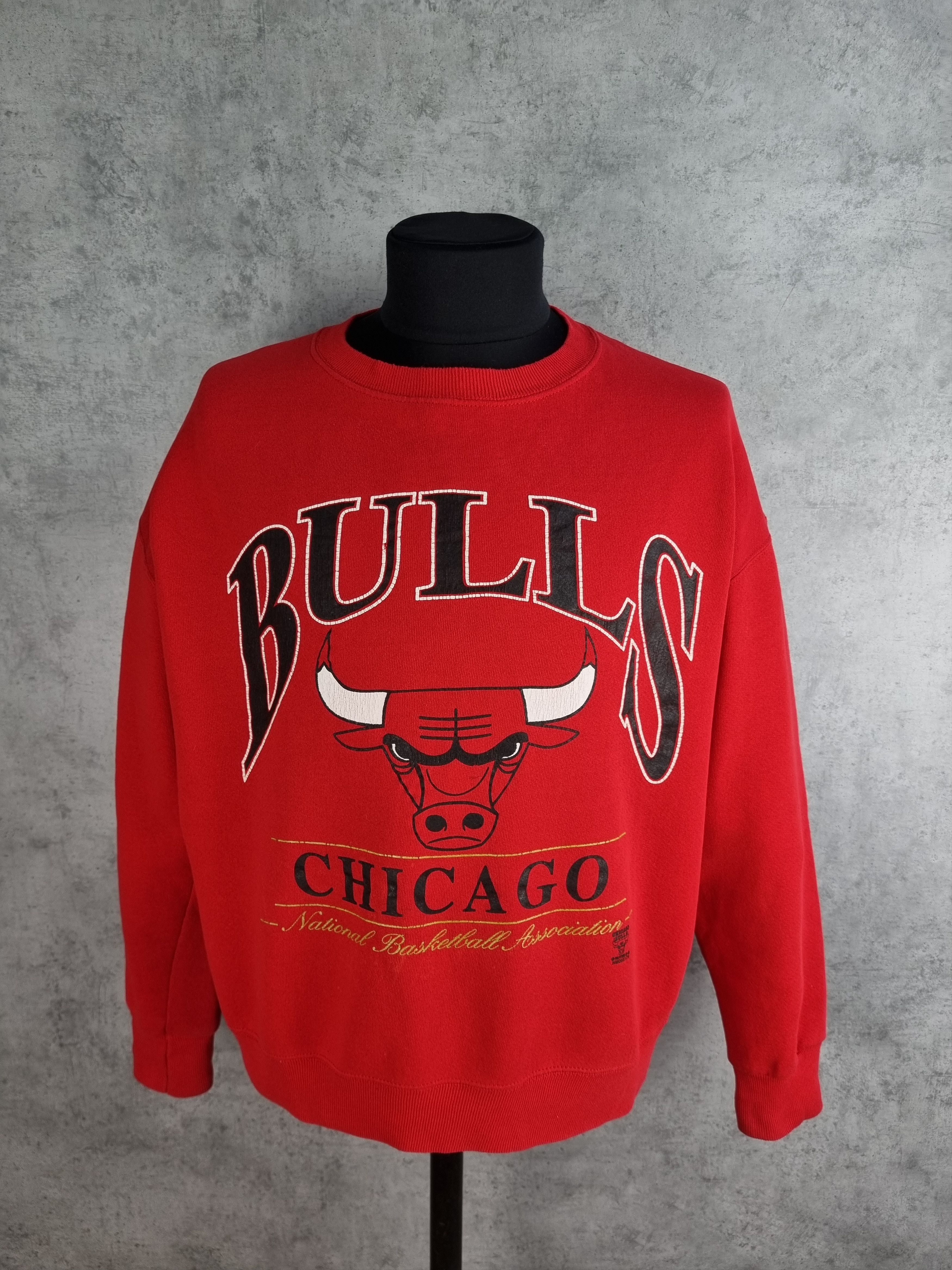 NBA × Vintage Big Logo Chicago Bulls Vintage Sweatshirt Size US L / EU 52-54 / 3 - 2 Thumbnail