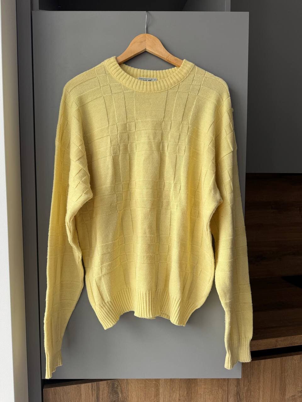 Lacoste × Vintage Lacoste Vintage Sweater Knit Casual Yellow 90s Hype Rare Size US L / EU 52-54 / 3 - 1 Thumbnail