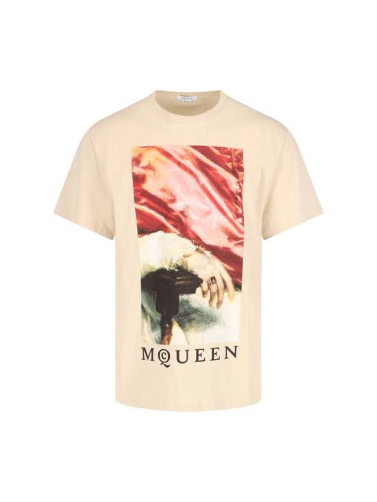 Alexander McQueen ALEXANDER MCQUEEN Men T-Shirts 815011 QTADA 0985 Beige Size US L / EU 52-54 / 3 - 1 Thumbnail
