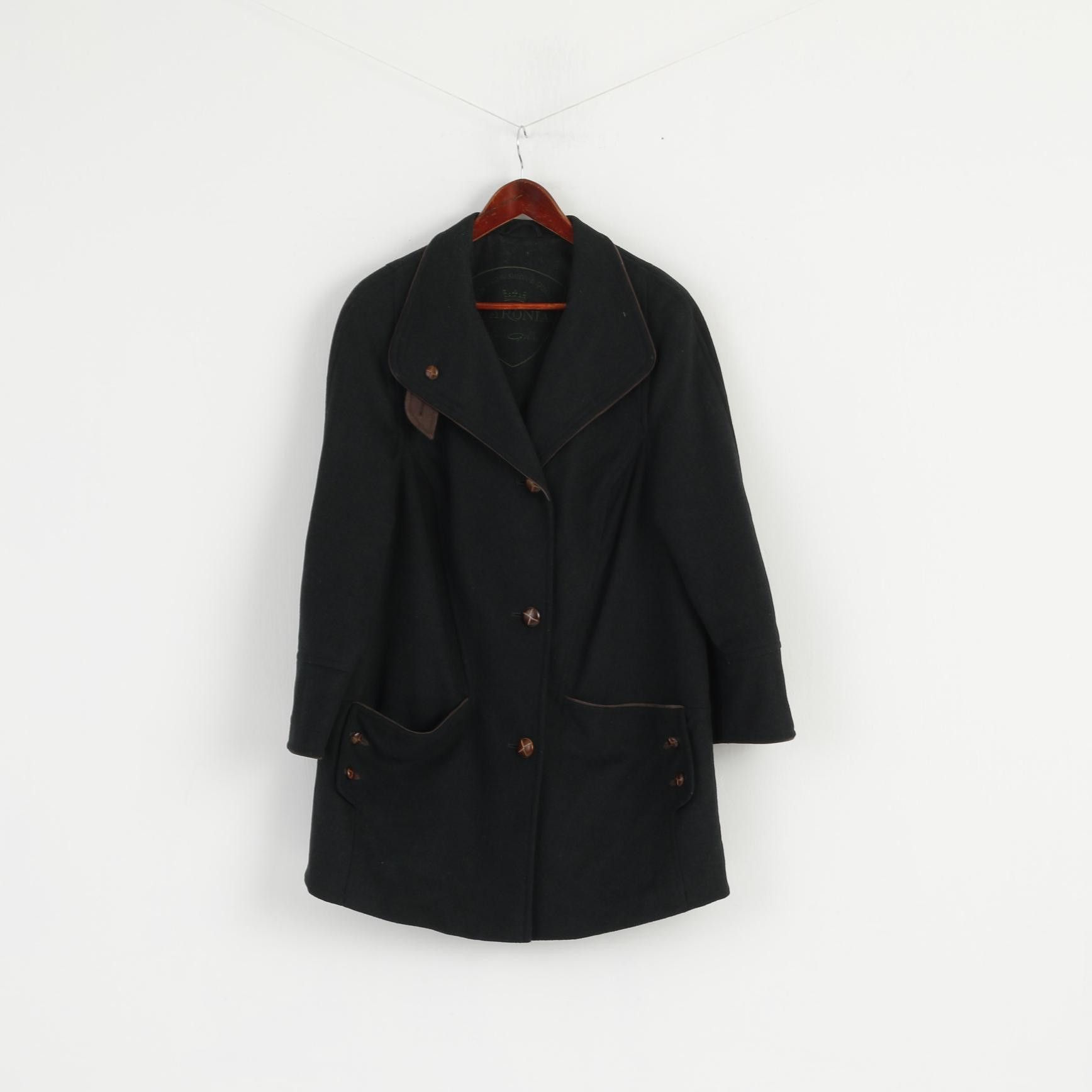 Vintage BARONIA VON GOLLAS Women 20 46 Coat Loden 0875 Size 3XL / US 20-22 - 2 Thumbnail