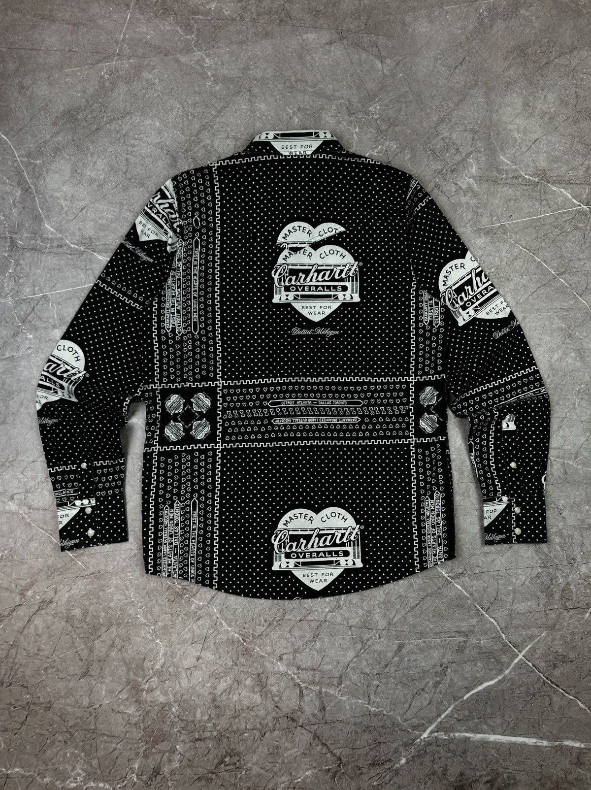 Carhartt Wip SJ bandana Kansas Shirt 25 Year Slam Jam Collaboration Size US S / EU 44-46 / 1 - 8 Thumbnail