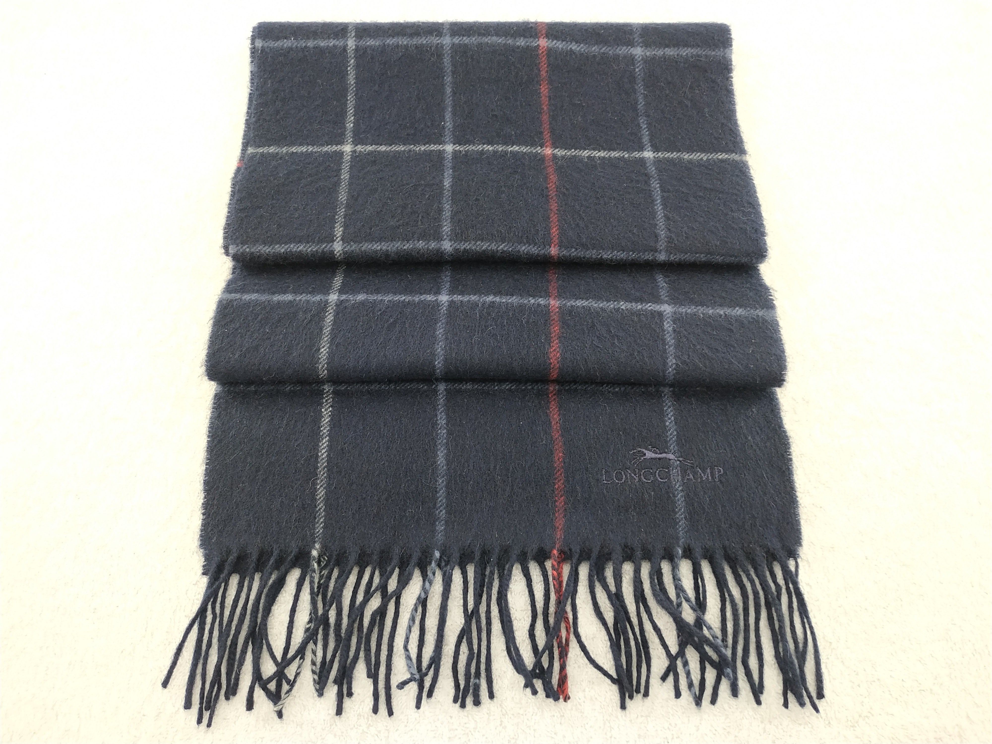 Longchamp Vintage Longchamp Scarf/Muffler/Neckwear MF332 Size ONE SIZE - 2 Thumbnail