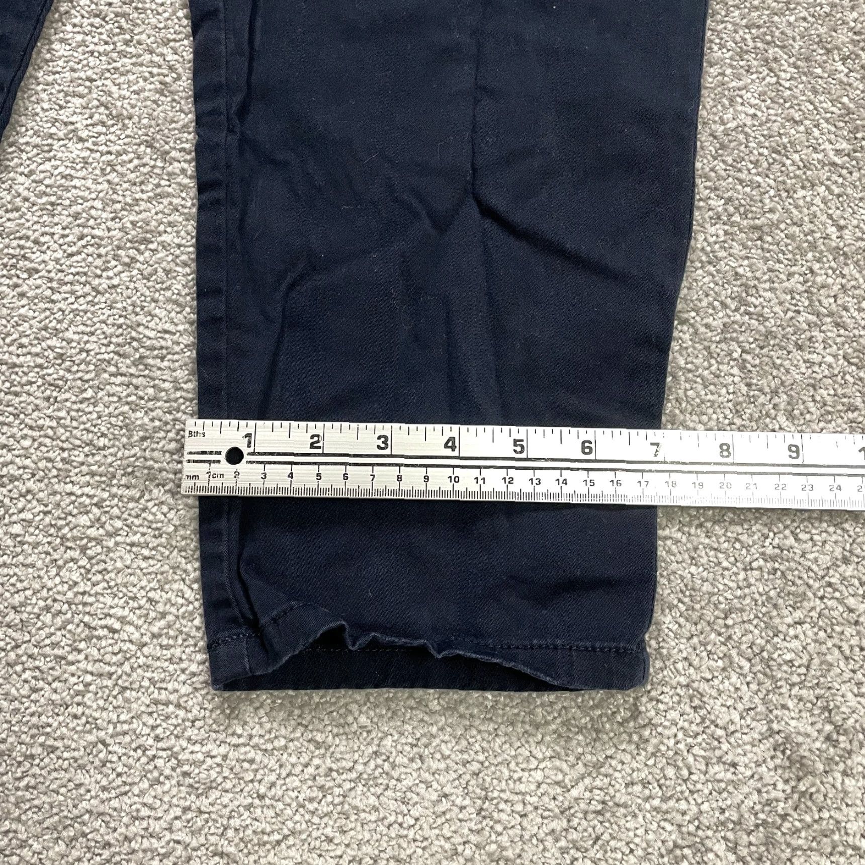 Liz Claiborne Liz Claiborne Pants Womens 10 Ankle Classic Navy Blue Floral Embroidered 34x26 Size 24" / US 00 / IT 34 - 4 Thumbnail
