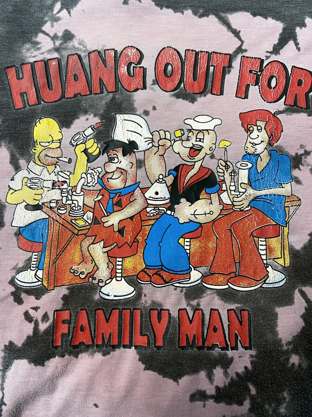 Cartoon Network × Vintage Vintage Cartoon Network Family Bong Weed Smoke Ganja Parody Size US L / EU 52-54 / 3 - 3 Thumbnail