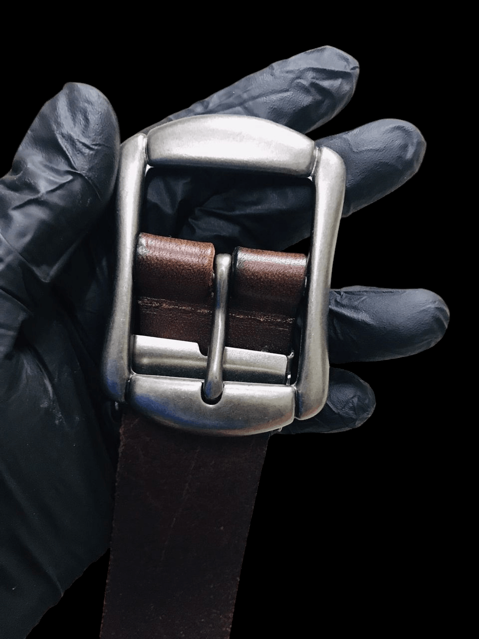 Handmade Leather Belt Metal Studded