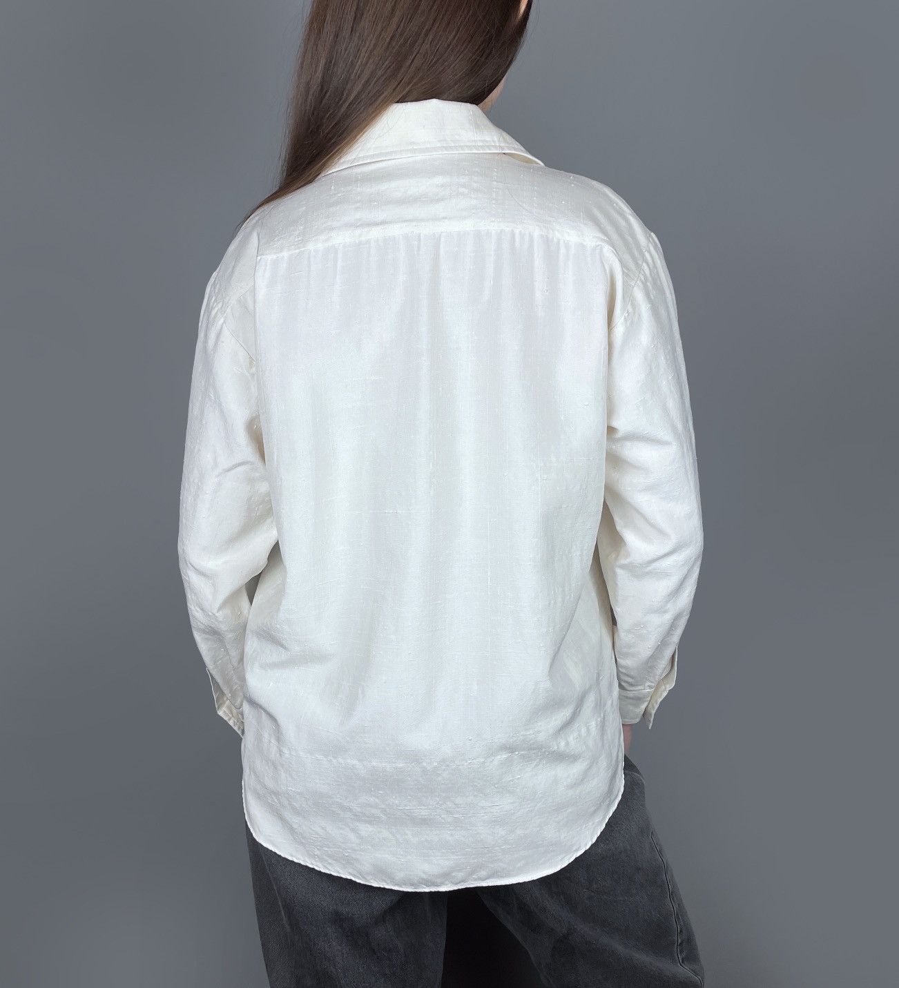 Vintage Vintage 80s Yves Saint Laurent Rive Gauche Linen Shirt Sz 38 Size S / US 4 / IT 40 - 3 Thumbnail