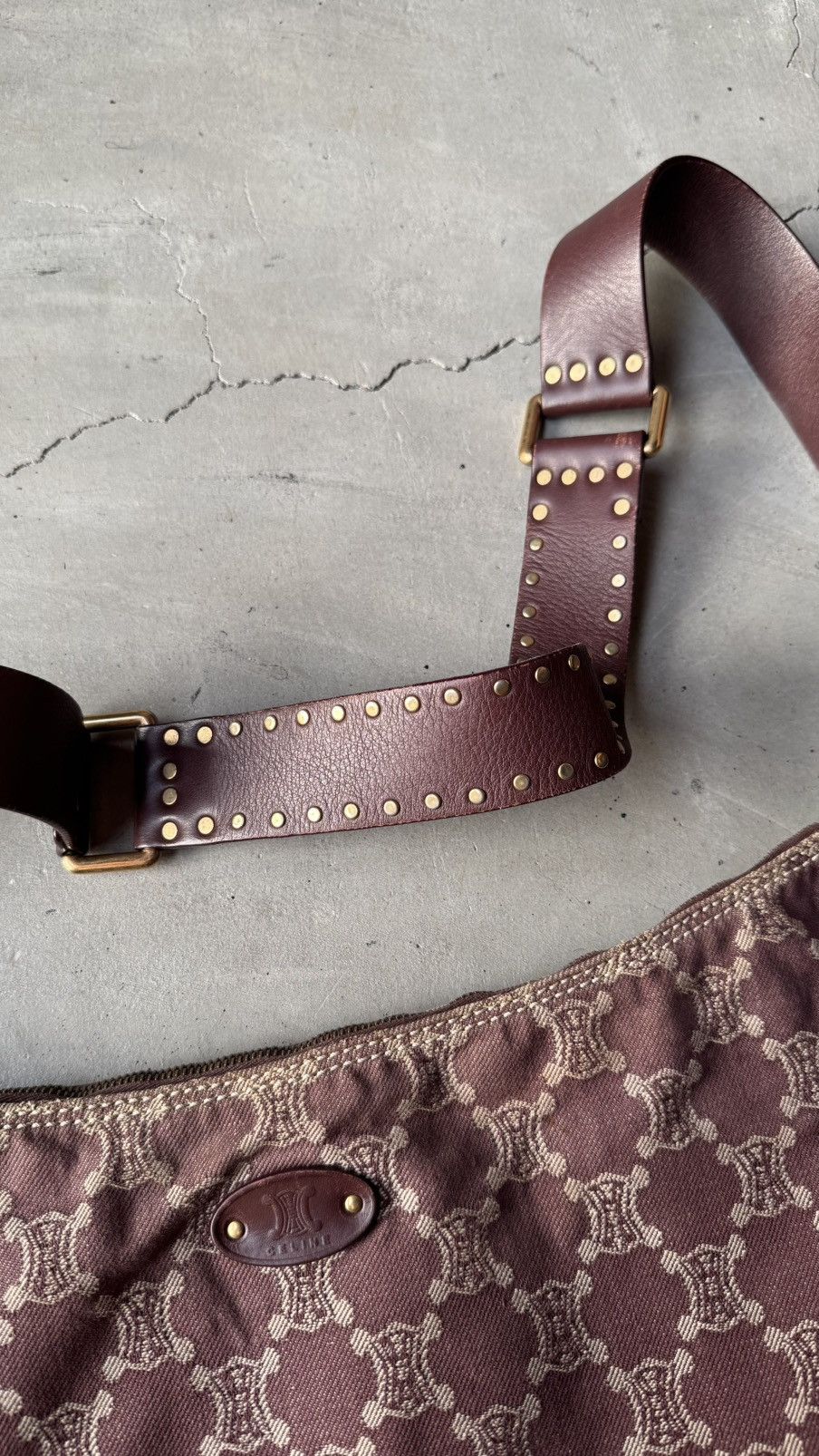 Celine Céline Celine Brown Macadam Denim Hobo Bag Size ONE SIZE - 6 Thumbnail