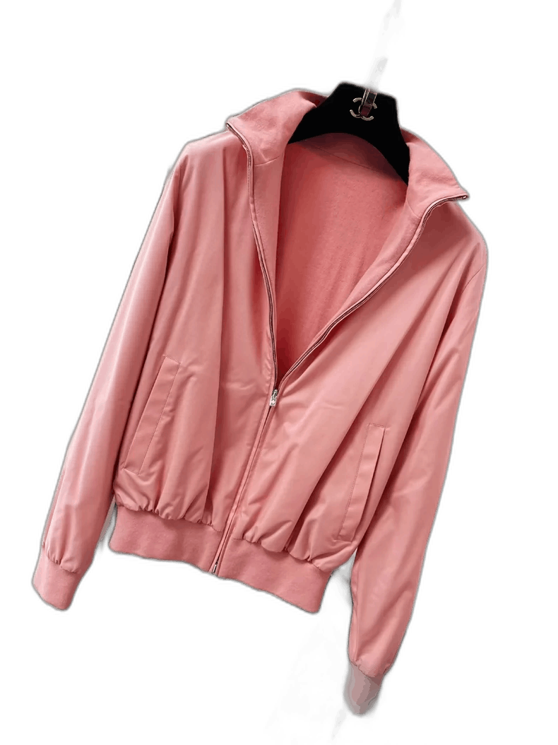 Loro Piana Loro Piana Pink Bomber Jacket Size S Size S / US 4 / IT 40 - 1 Thumbnail