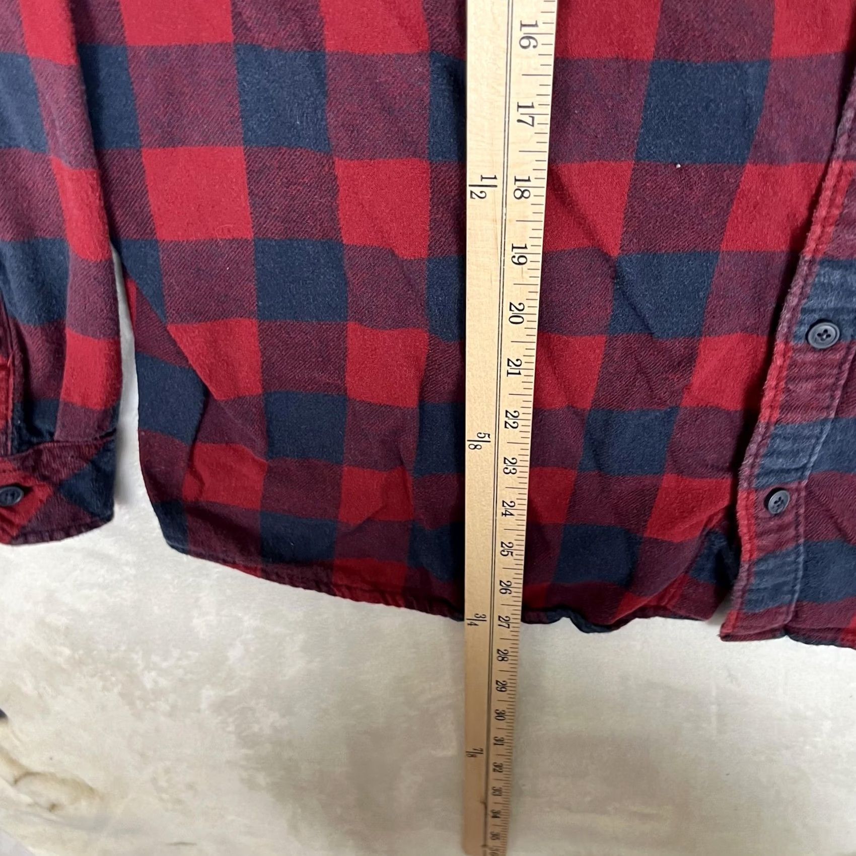 Hurley Hurley Shirt Mens 2XL Red Navy Plaid Hooded Flannel Long Sleeve Button Up Casual Size US XXL / EU 58 / 5 - 3 Thumbnail